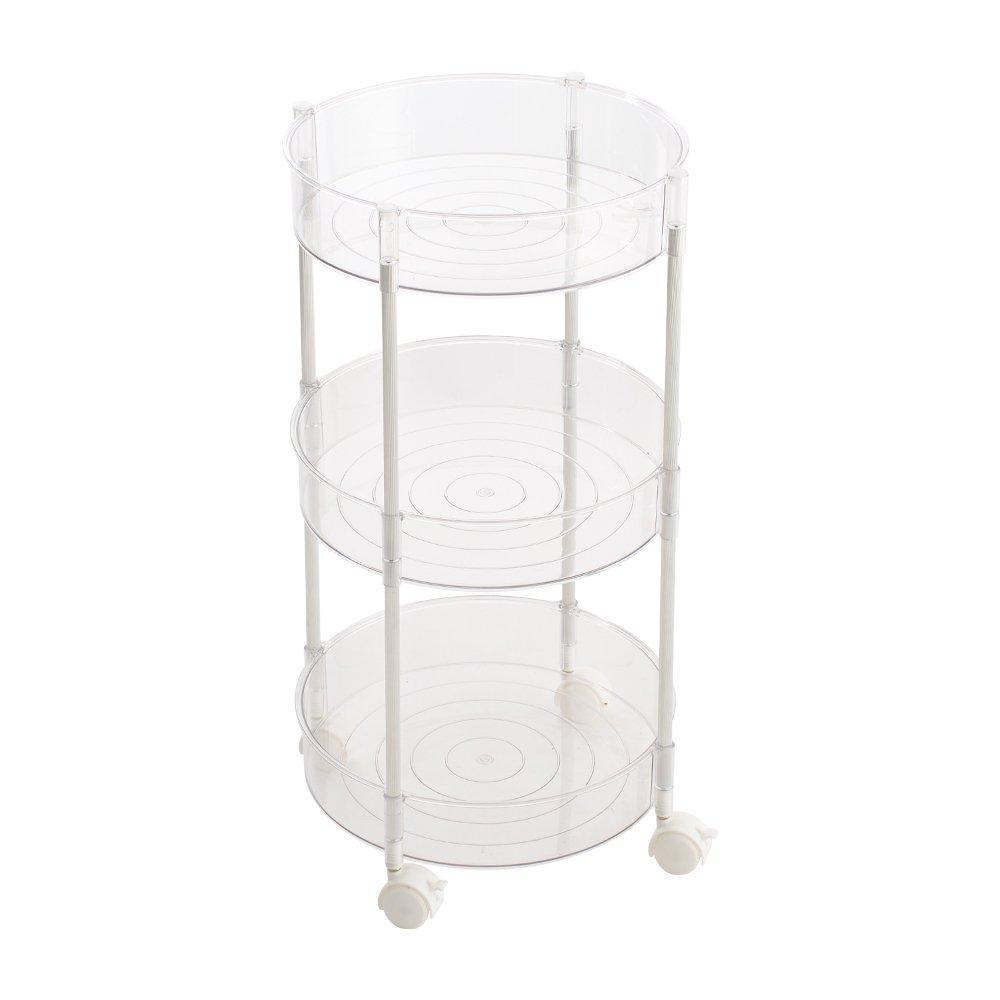 Clear - LIFE IDEAS - Transparent Rolling Storage Cart - 4