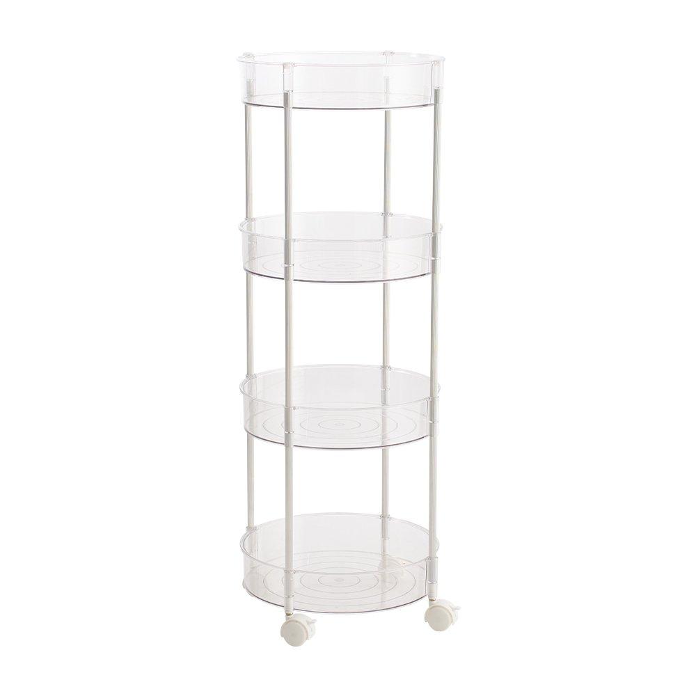 Clear - LIFE IDEAS - Transparent Rolling Storage Cart - 5