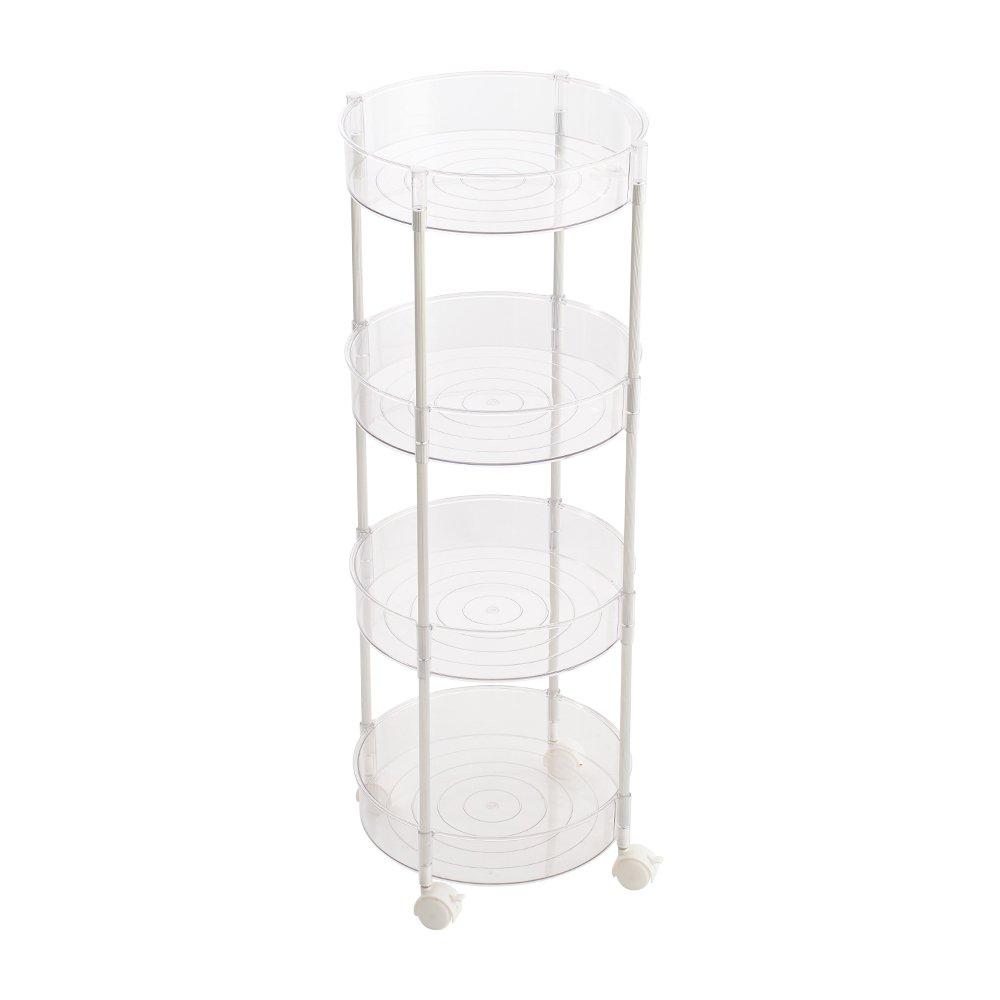 Clear - LIFE IDEAS - Transparent Rolling Storage Cart - 6