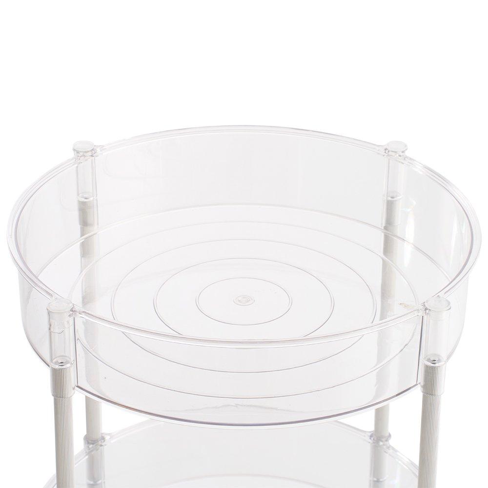 Clear - LIFE IDEAS - Transparent Rolling Storage Cart - 7