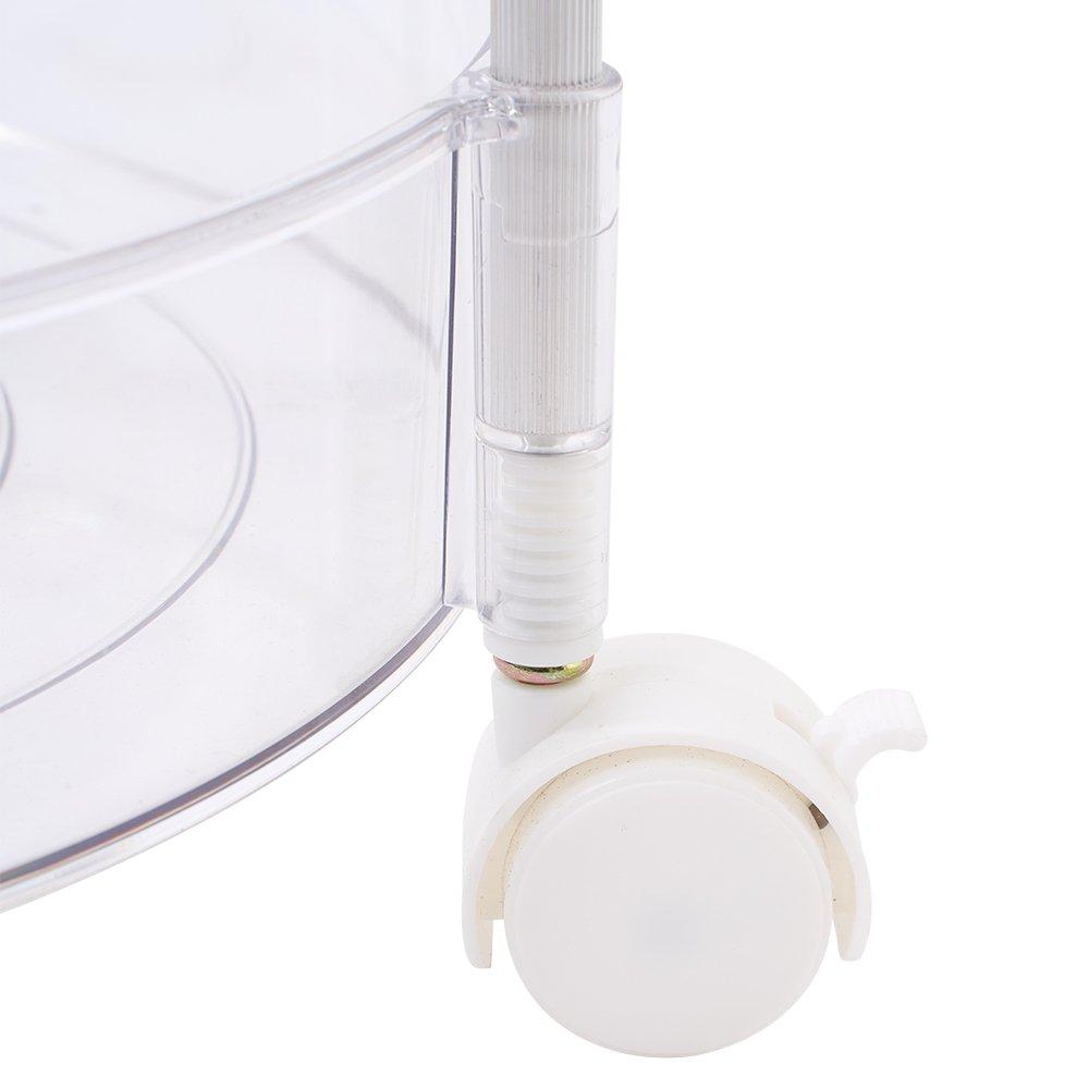 Clear - LIFE IDEAS - Transparent Rolling Storage Cart - 8