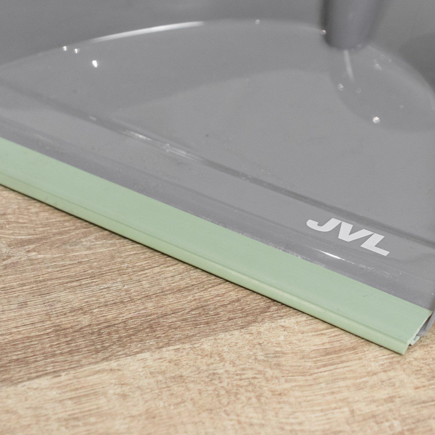 Grey - JVL - JVL Dustpan and Brush Set - Grey - 12
