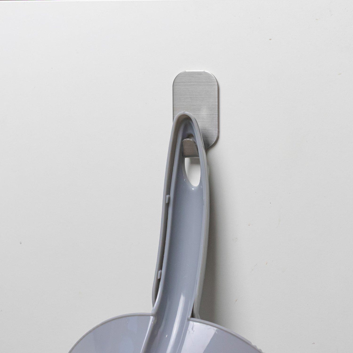 Grey - JVL - JVL Dustpan and Brush Set - Grey - 13