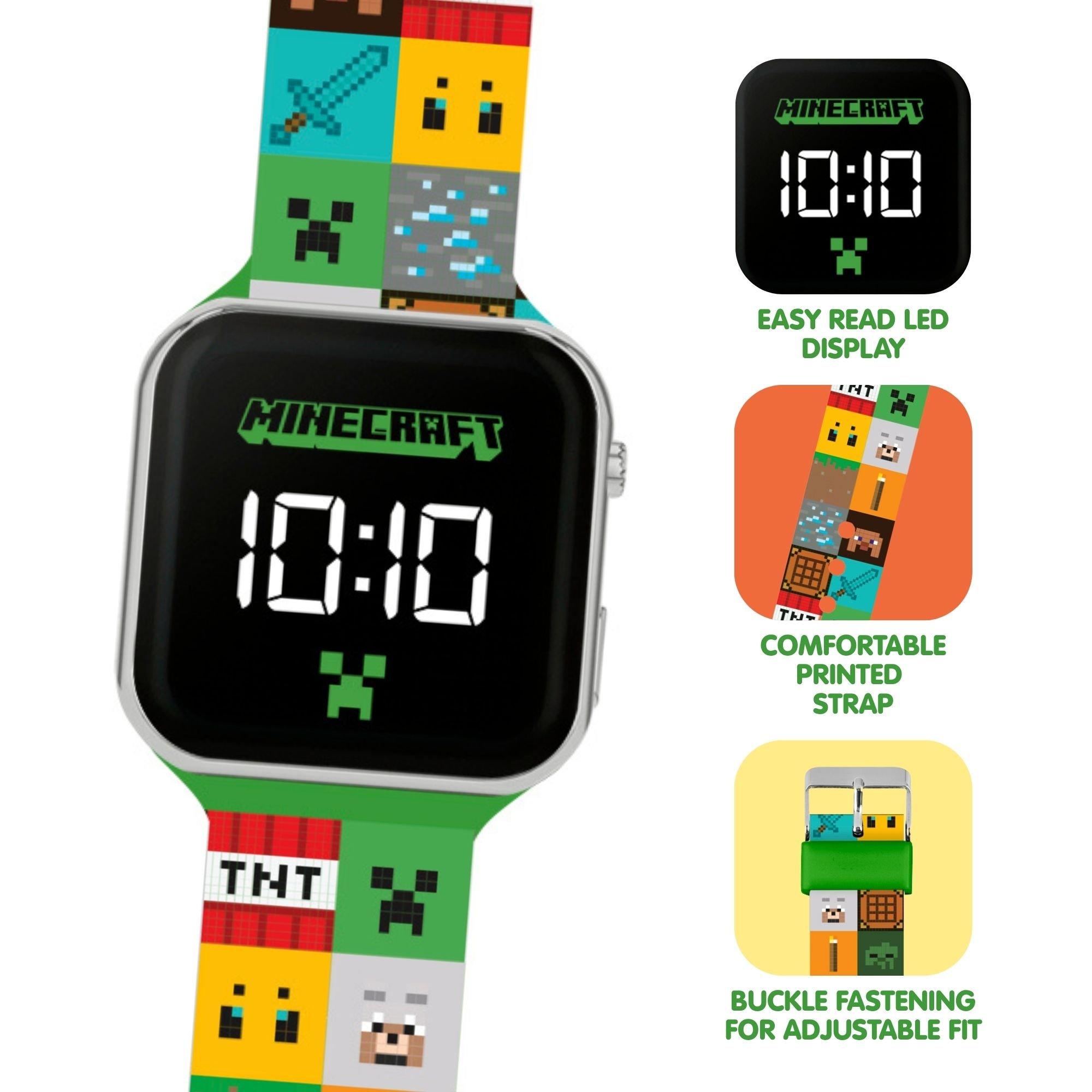 Multi - Minecraft - Minecraft LED Block Strap Watch - 3