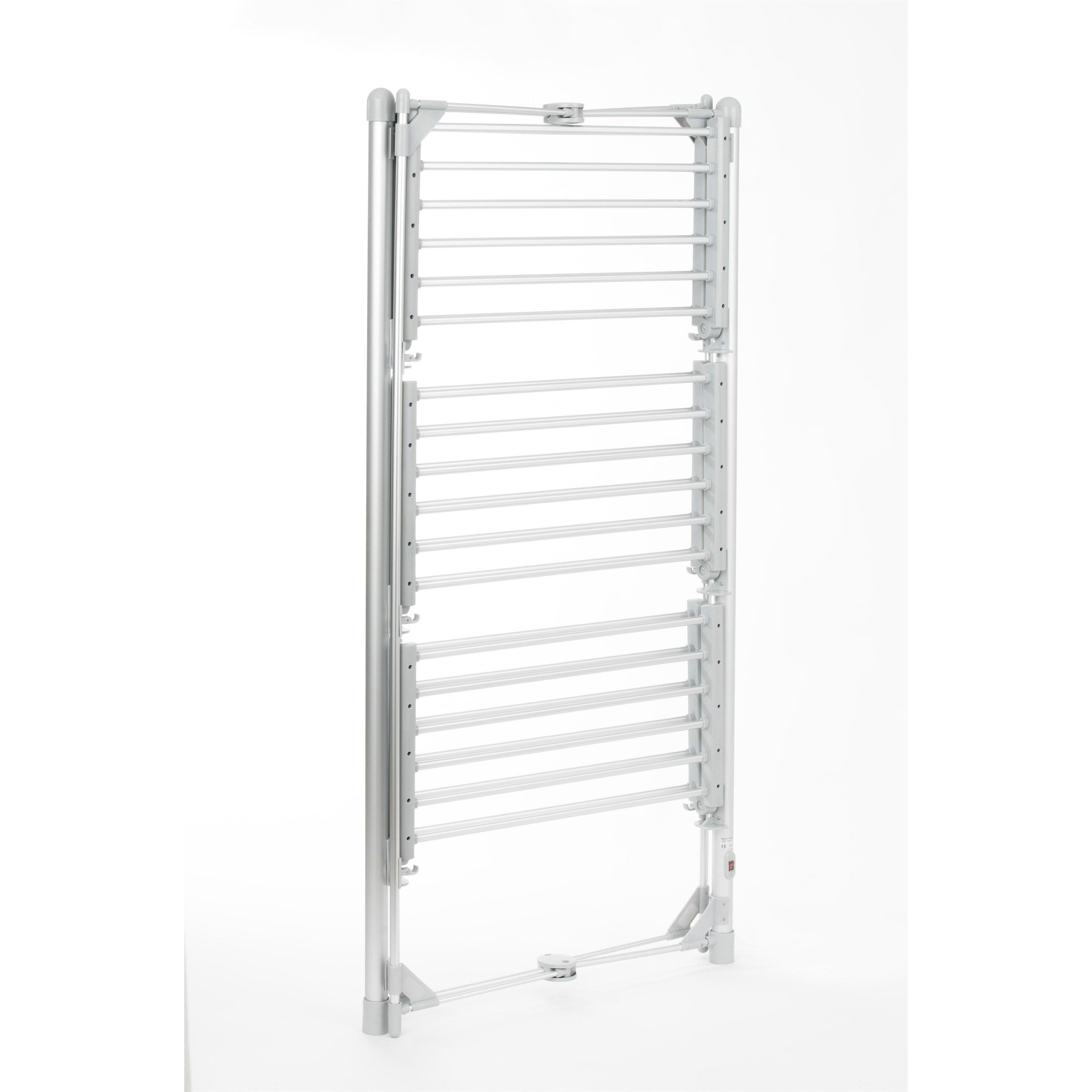 Silver - Daewoo Electricals - 3 TIER HEATED CLOTHES AIRER - 4