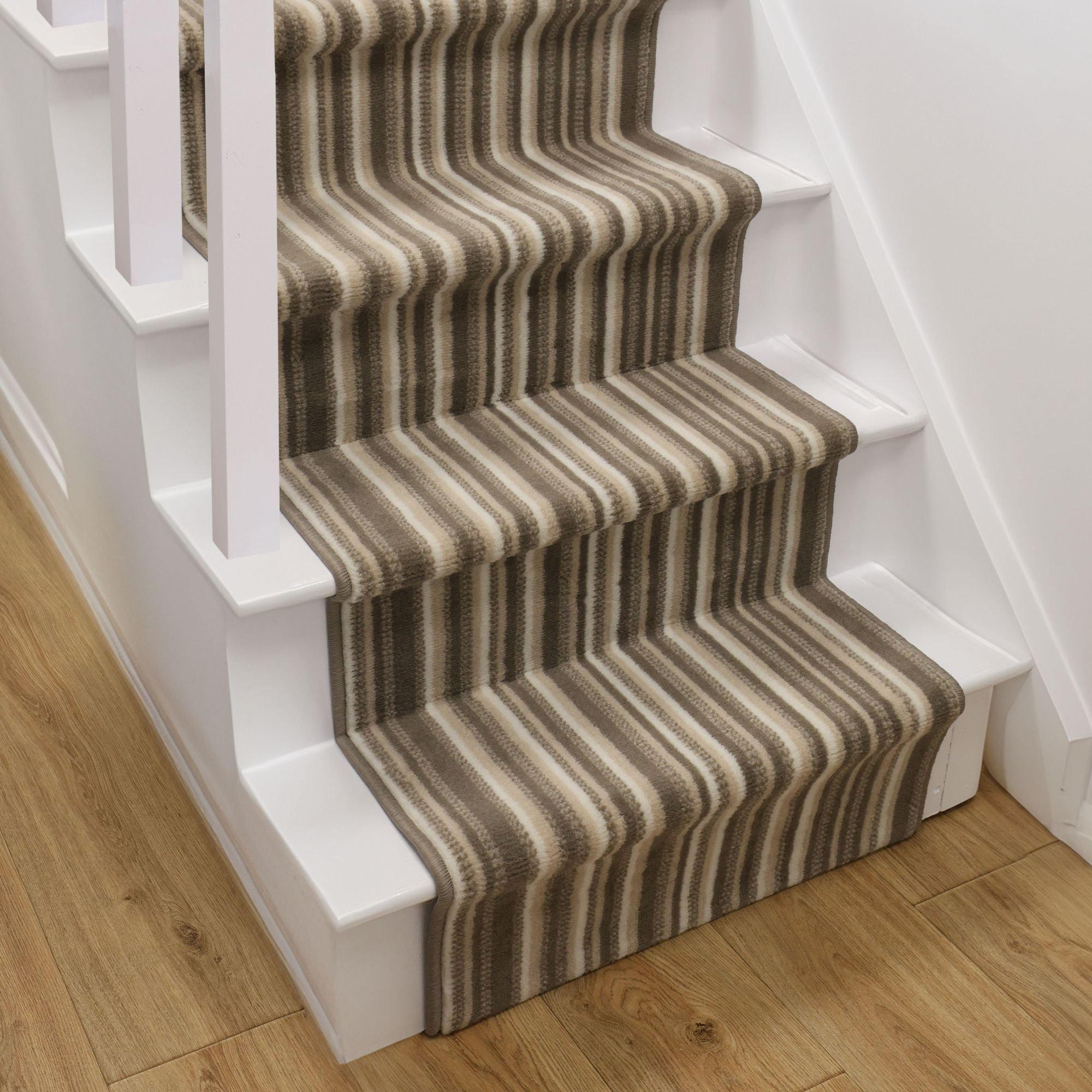 Natural - Homemaker - Stair Runner - Maestro Stripe Design - Natural - 1