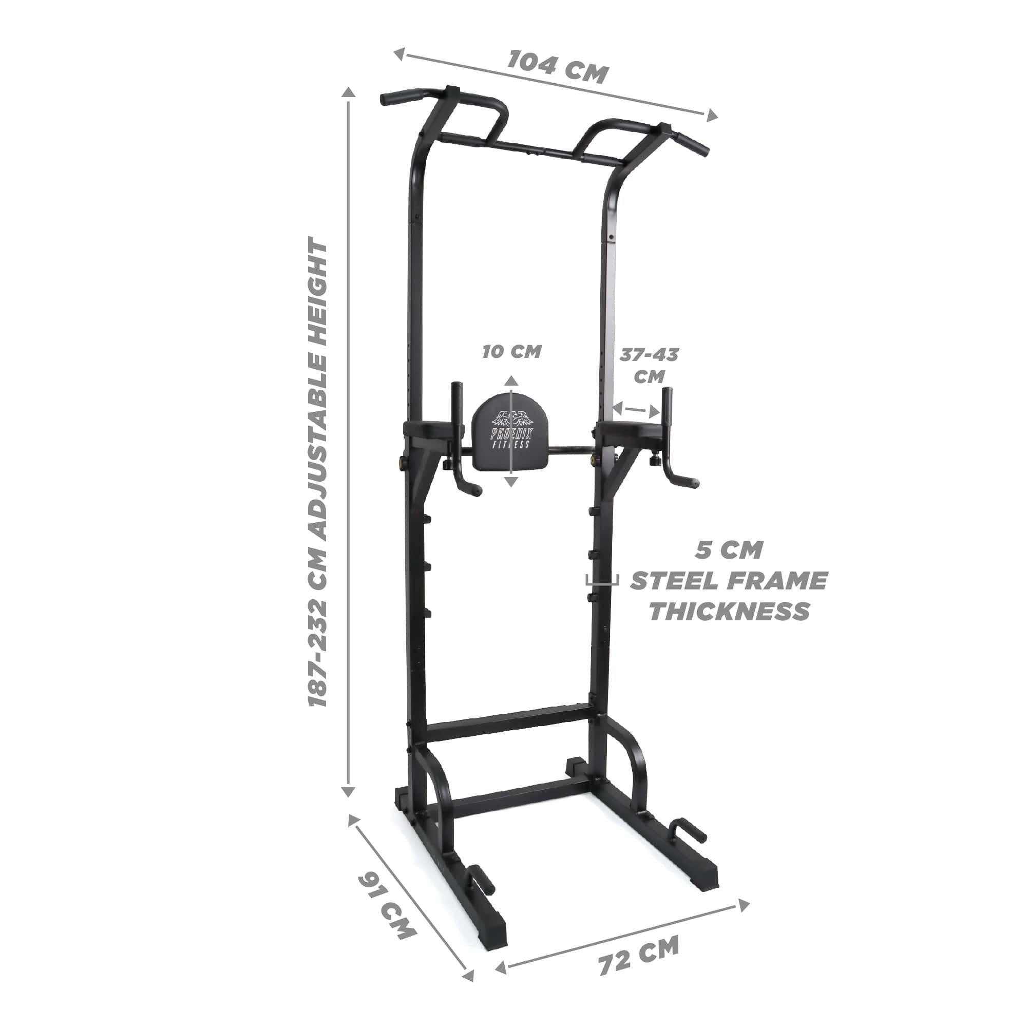 Black - Phoenix Fitness - Deluxe Pull-Up Rack - 2