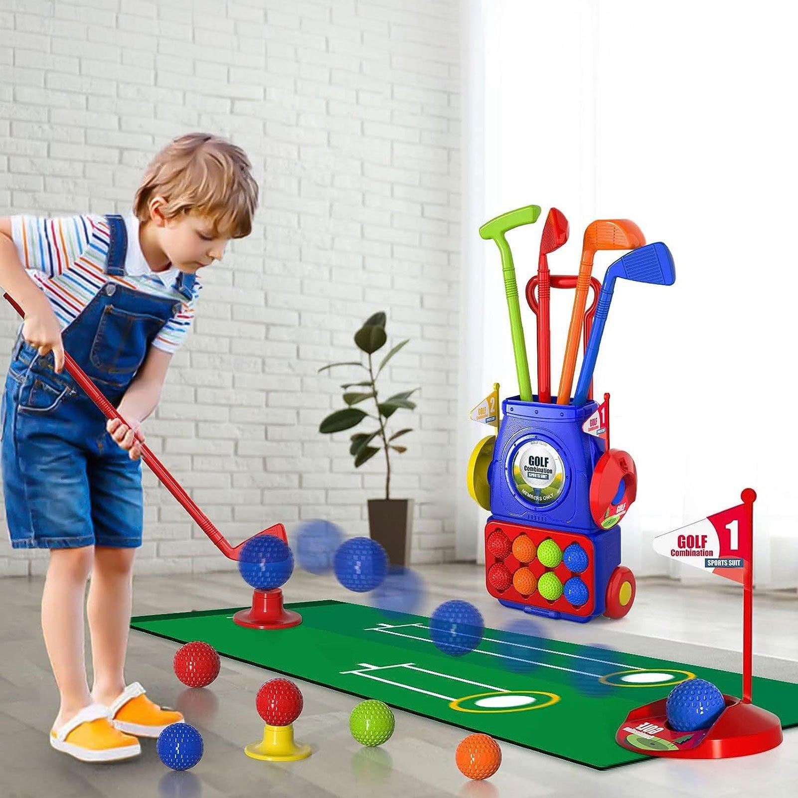 Blue - KIDKID - Golf Trolley Toy Set - 10