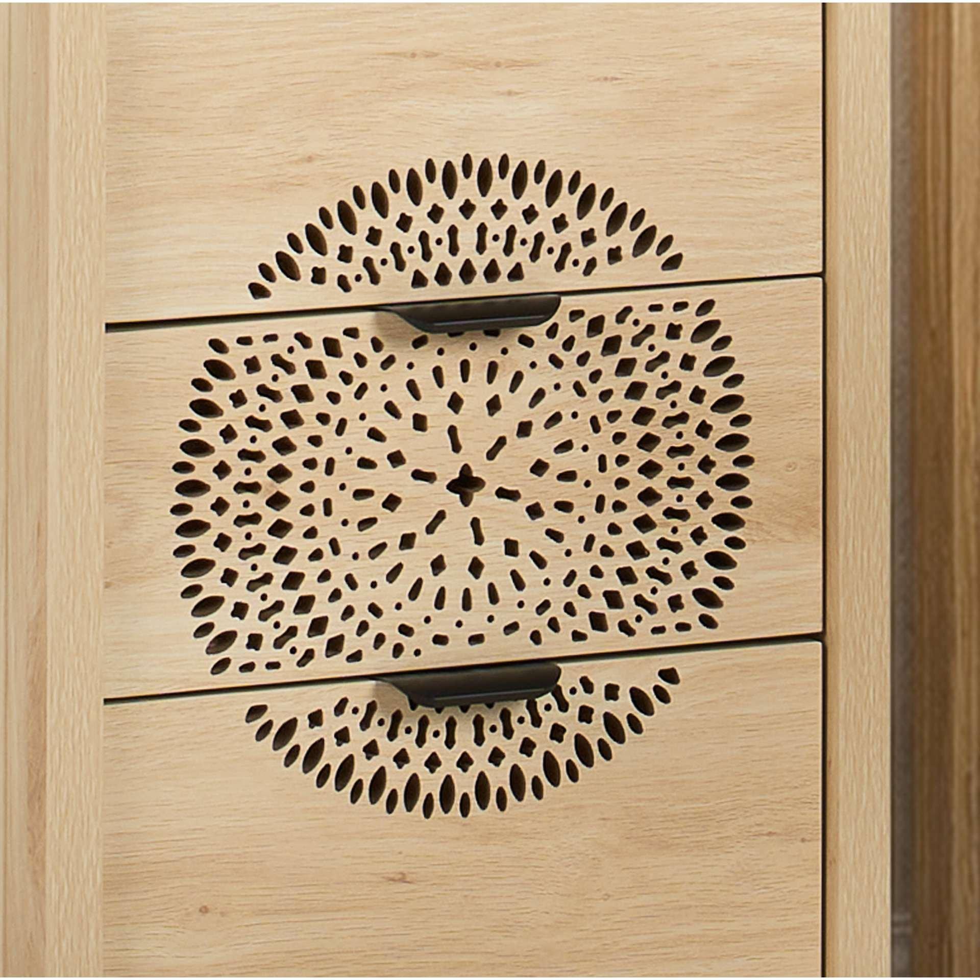 Nude - Birlea - Flora 3 Drawer Bedside - 3