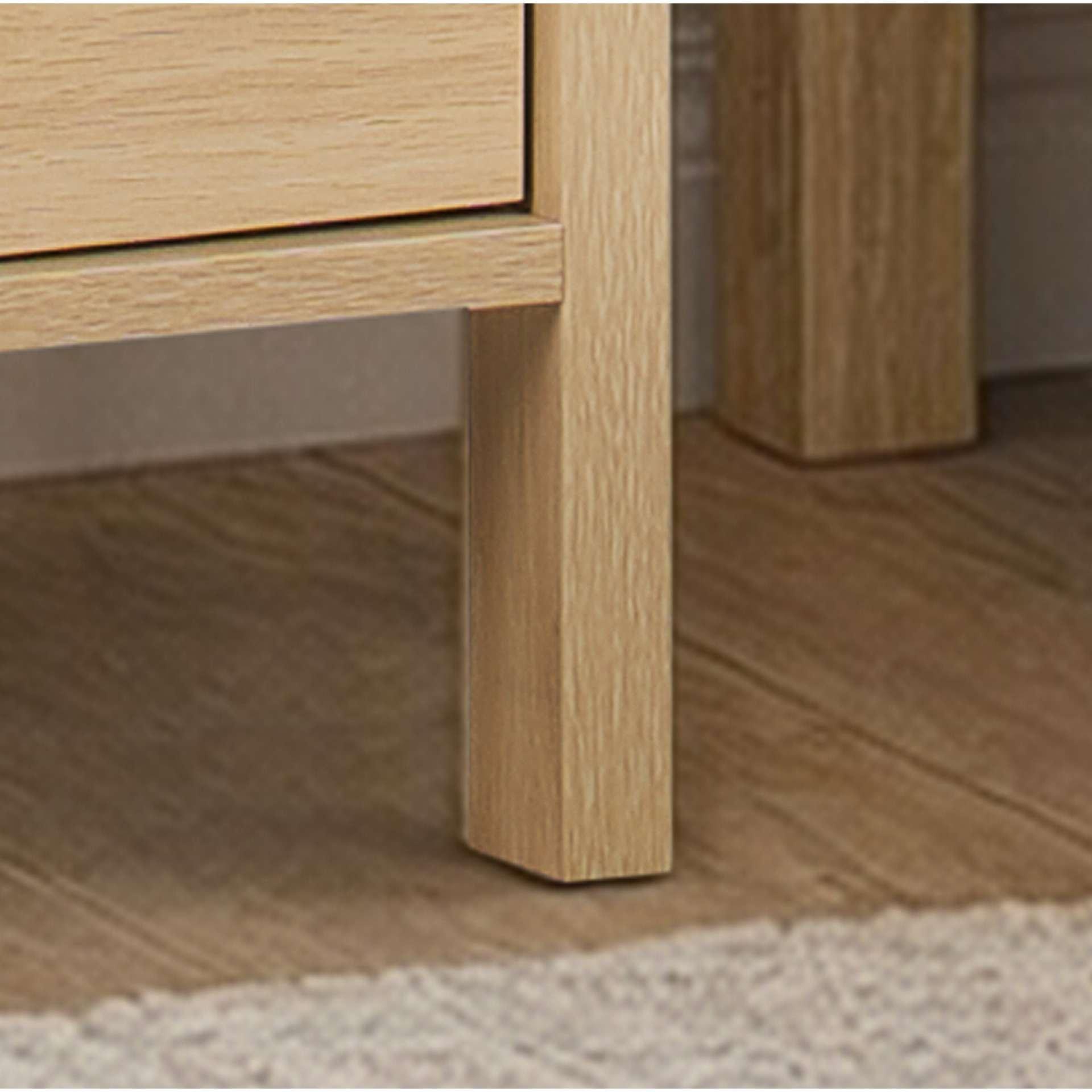 Nude - Birlea - Flora 3 Drawer Bedside - 6