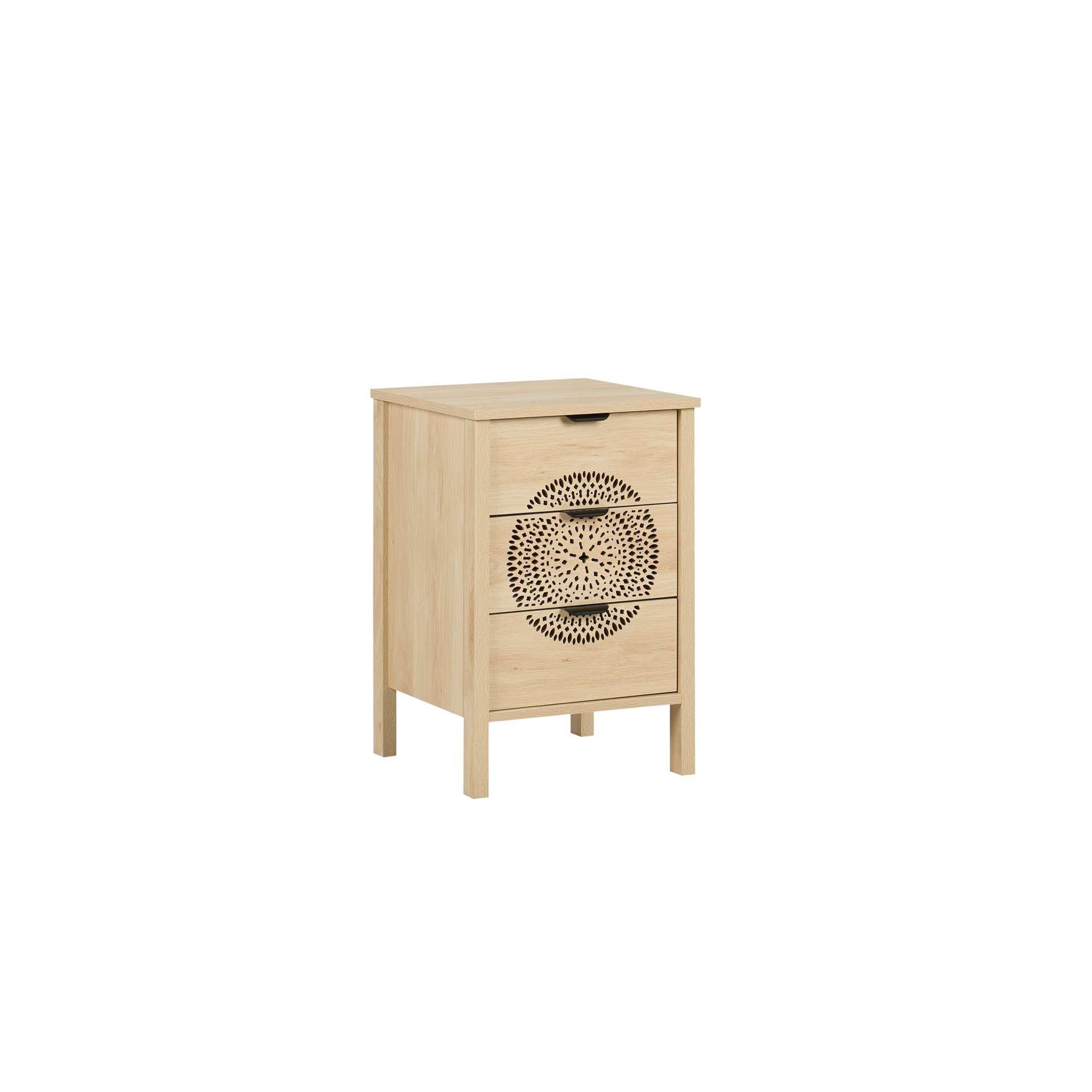 Nude - Birlea - Flora 3 Drawer Bedside - 7