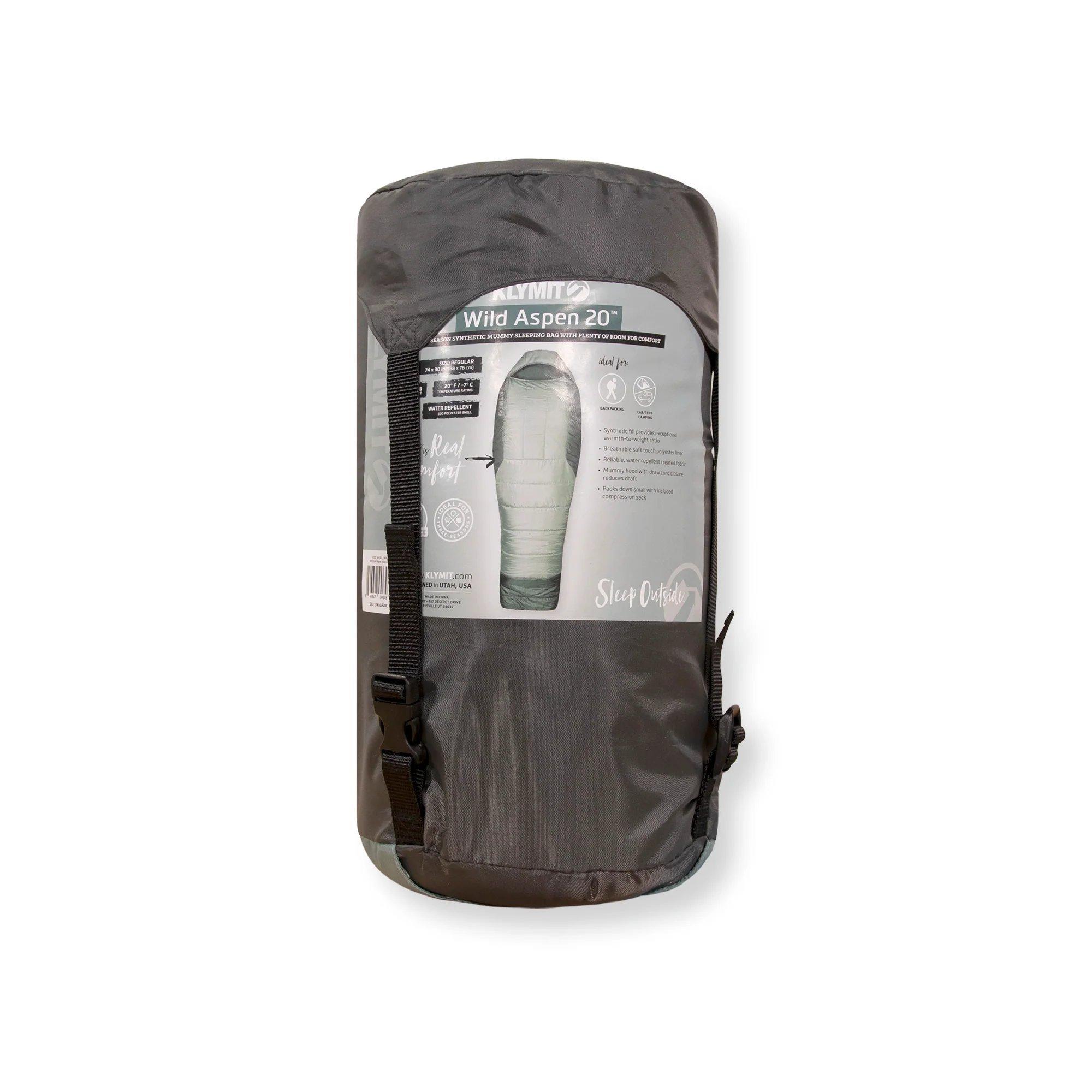 Green - Klymit - Wild Aspen 20 Sleeping Bag - 3