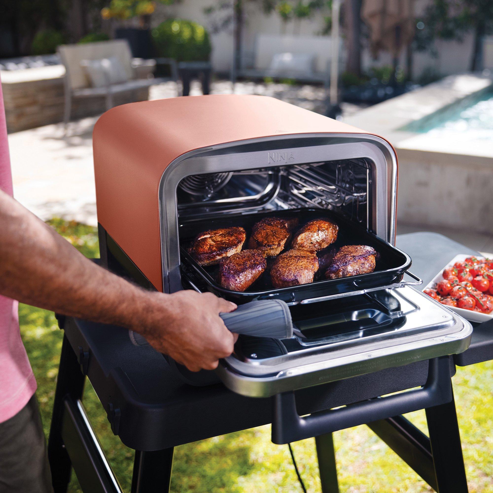 Terracotta Body - Ninja - Ninja Woodfire Electric Outdoor Oven - 3