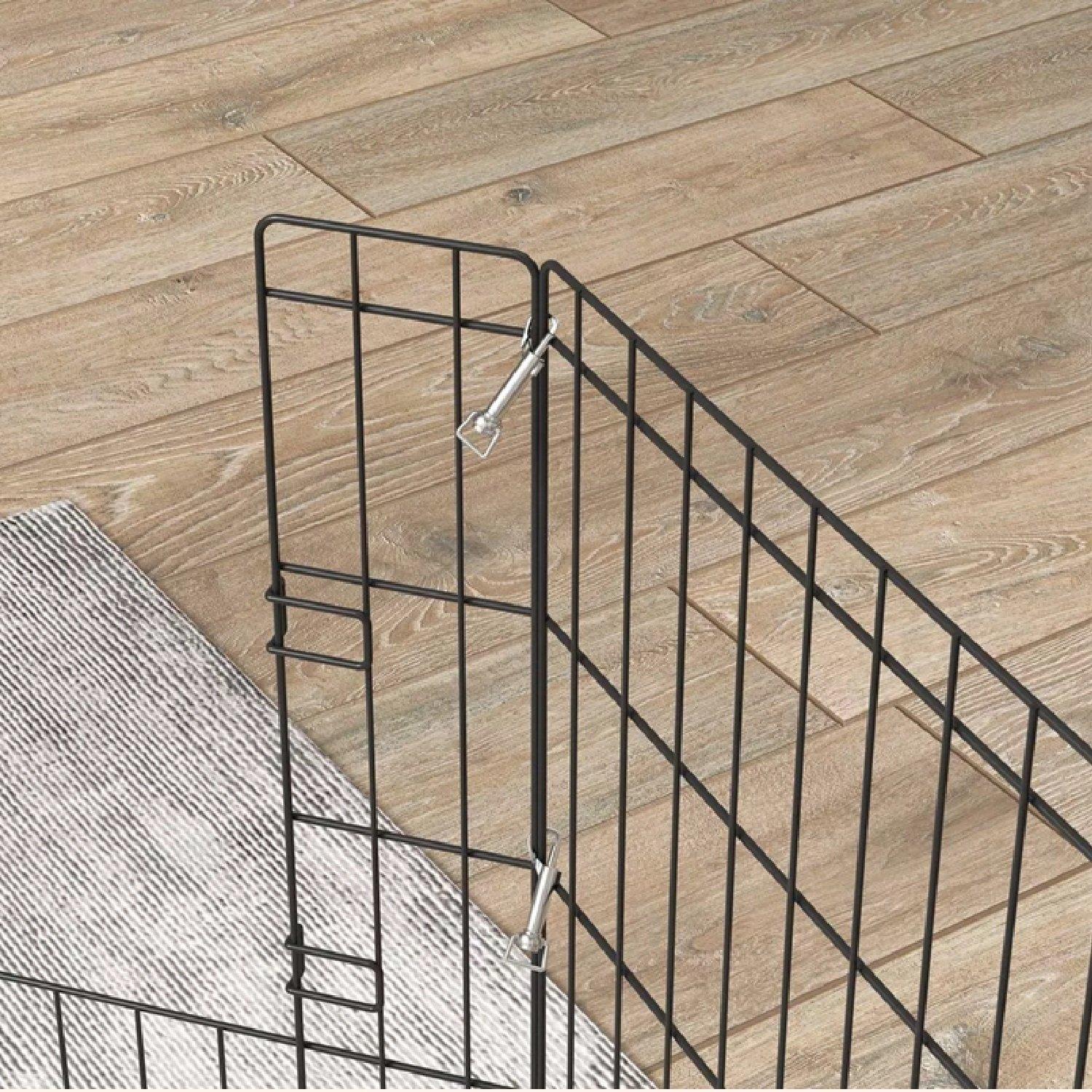 Black - PawHut - PawHut Dog Playpen - 7