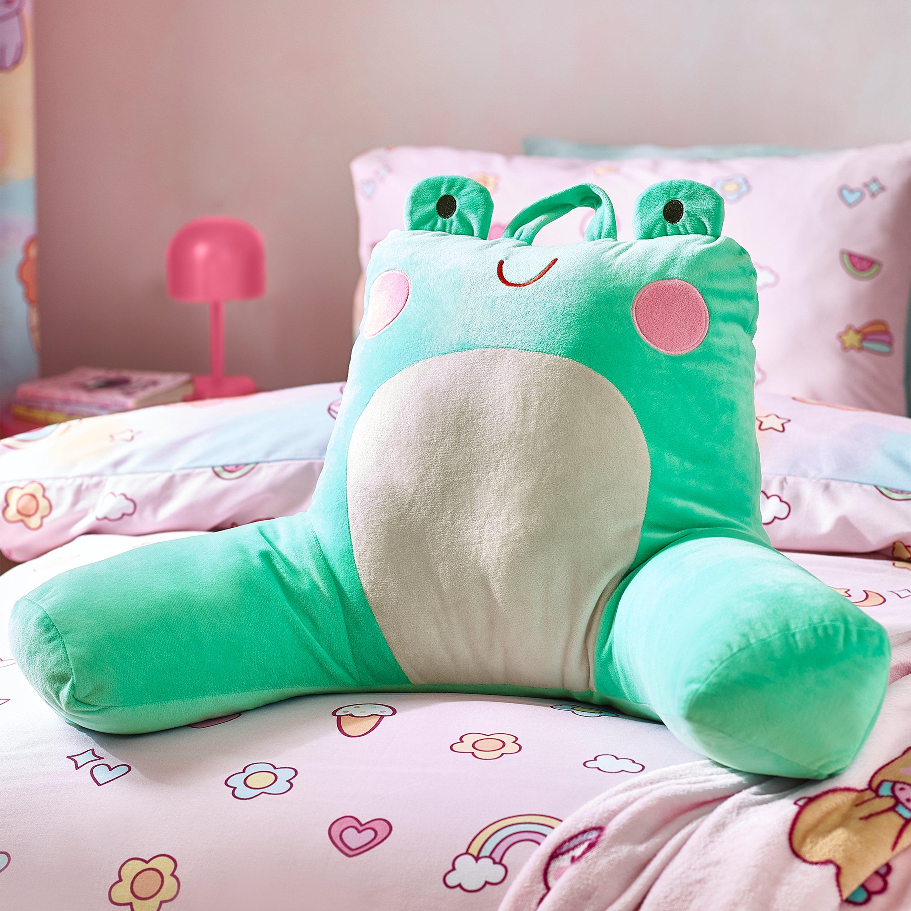 Green - Catherine Lansfield - Fran the Frog Cuddle Cushion Back Rest - 1