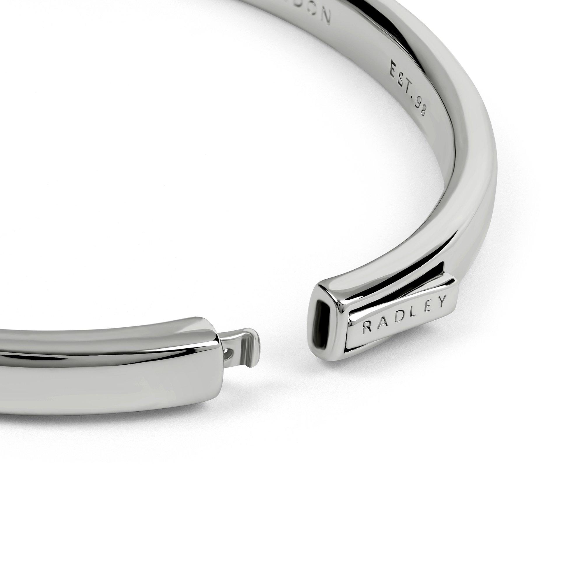 Silver - Radley - Radley Silver Plated Twist Bangle - 4