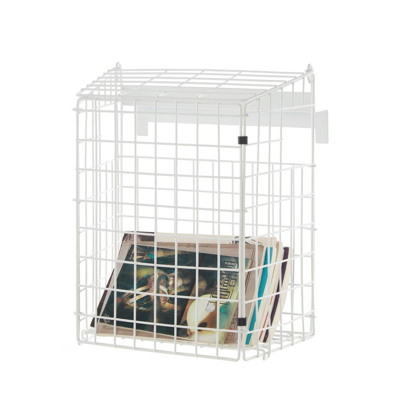 House Of Home  Large Black Letterbox Cage - White