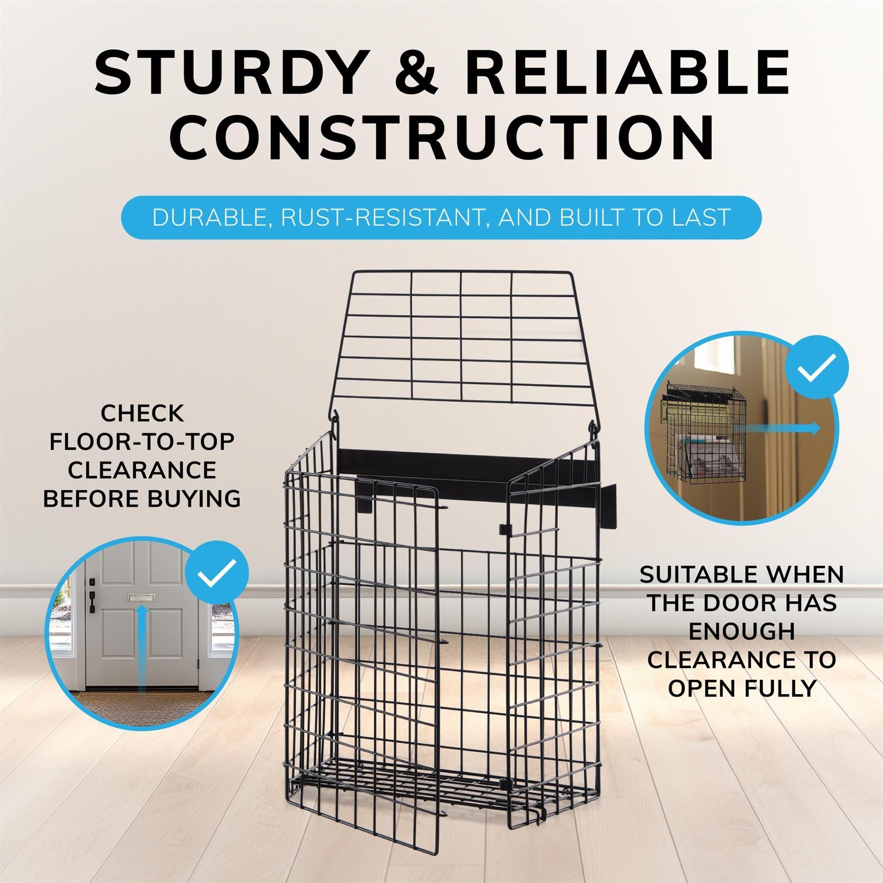Black - House of Home - Large Black Letterbox Cage - 5