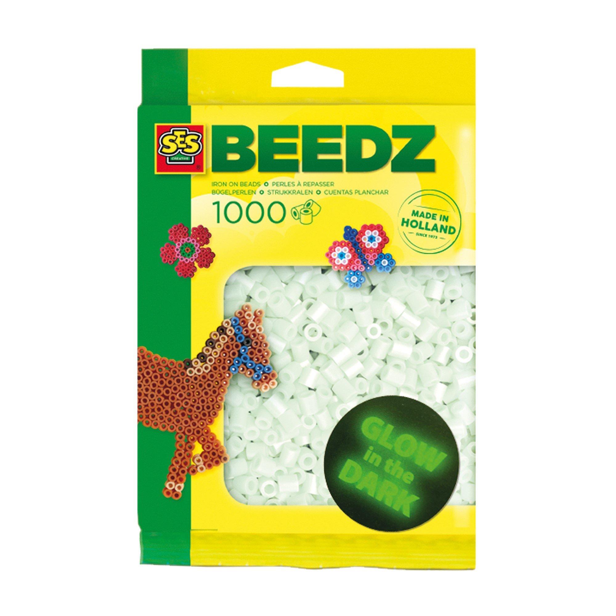 Ses Creative  Kids Iron On Beads 1000 Glow In The Dark - 