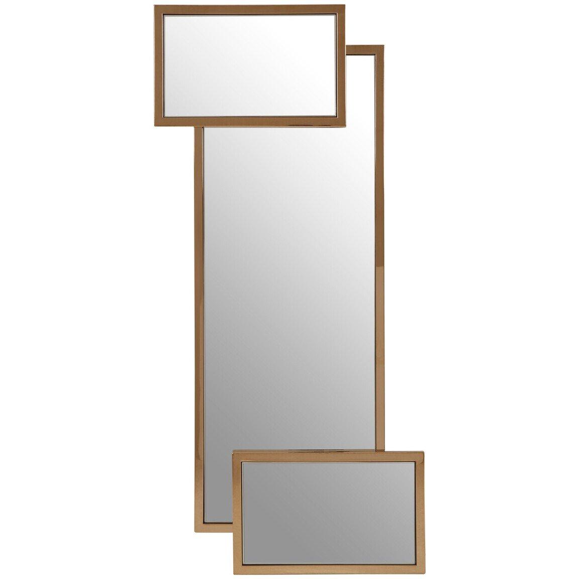 Gold - Premier Housewares - Oria Gold Frame Wall Mirror - 1