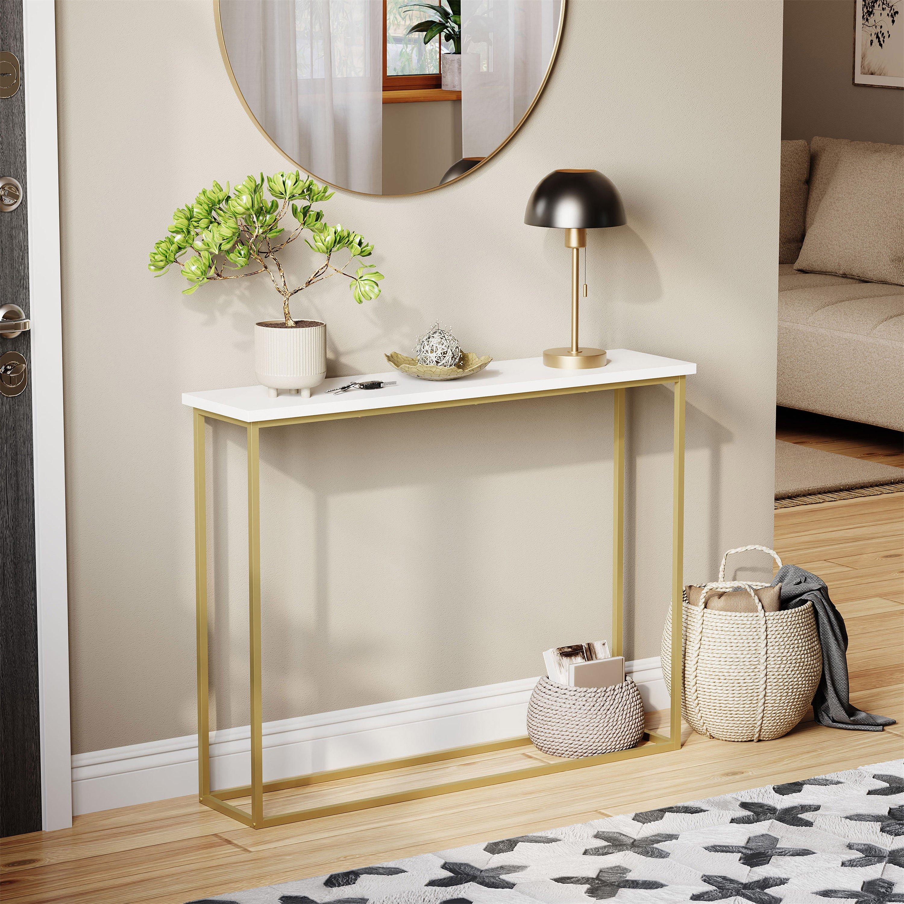 Vida Designs Console Table With Metal Legs