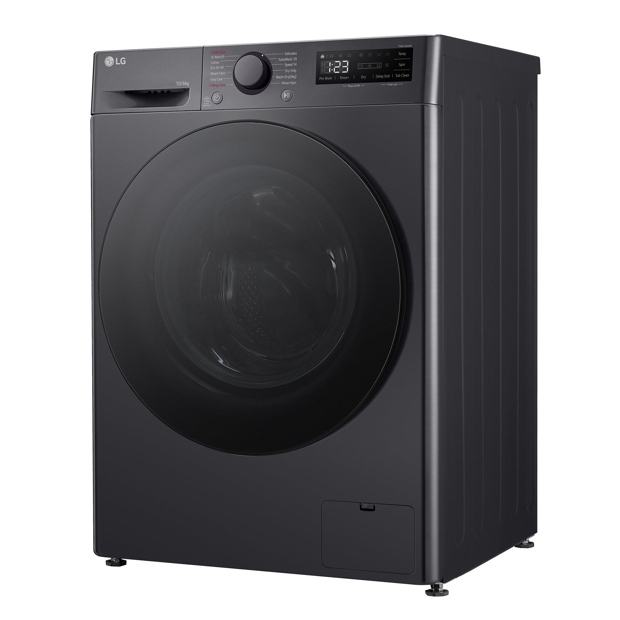 Silver - LG - TurboWash™360 FWY706GBTN1 10kg / 6kg Washer Dryer - 2
