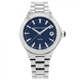 Jasper Conran London Ladies 36mm Blue and Silver Watch J1B104071