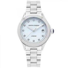 Jasper Conran London Ladies 36mm Blue and Silver Watch J1B104055