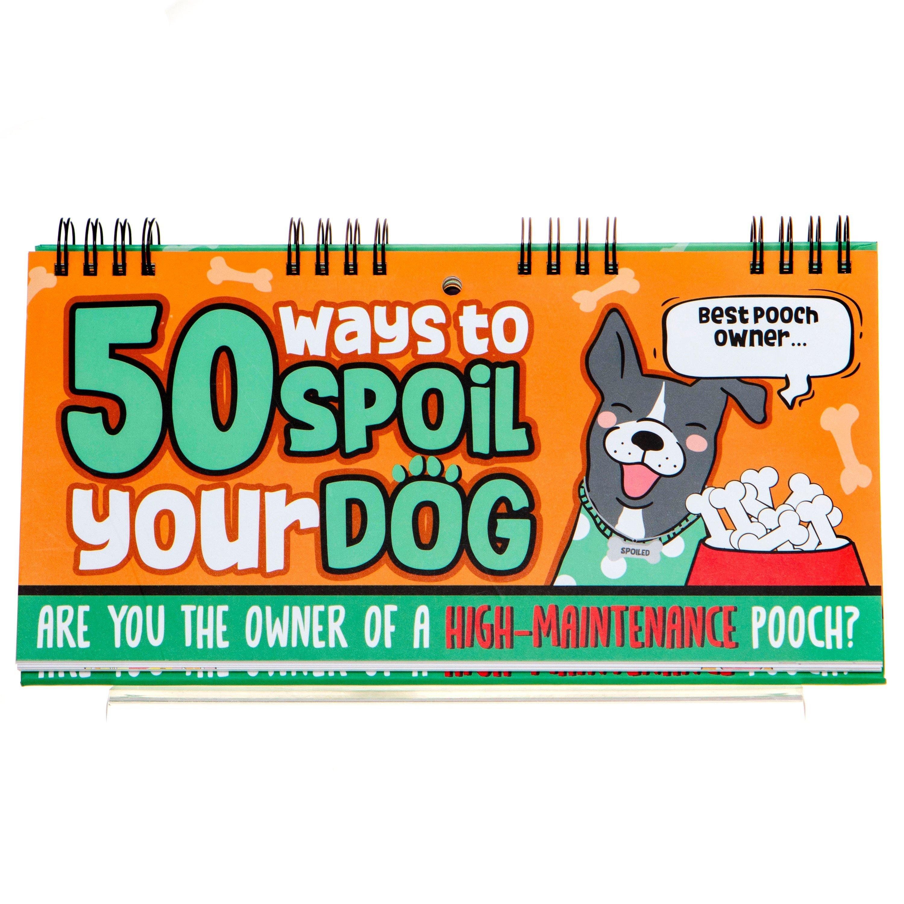 Multi - Boxer Gifts - 50 Ways To Spoil Your Dog Flipbook Funny Dog Gift - 1