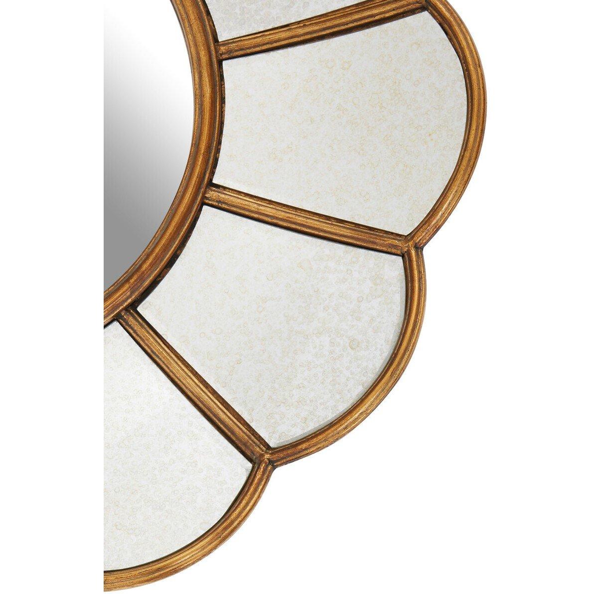 Gold - Premier Housewares - Verona Floral Wall Mirror - 2