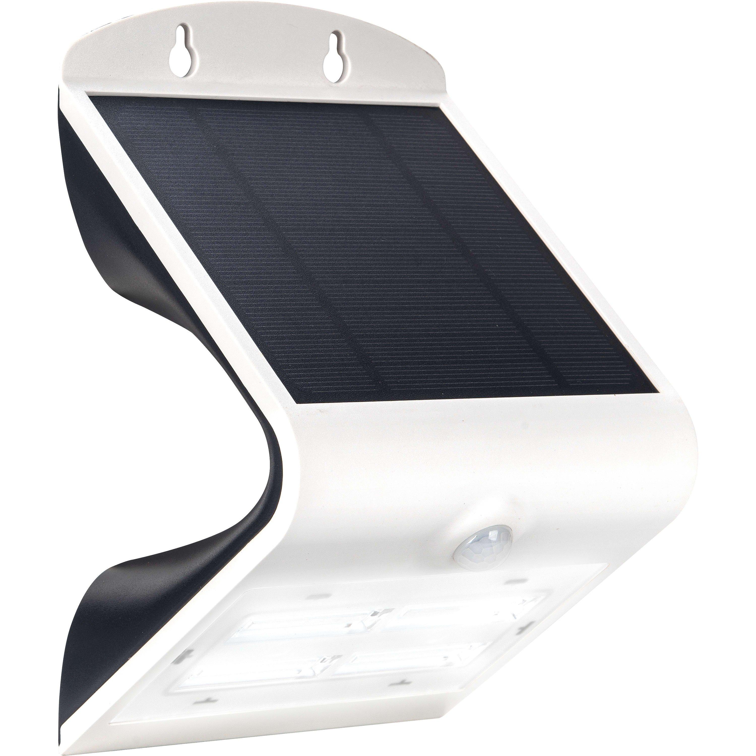 White - Luceco - LED Solar Guardian Wall Light Motion Sensor - 1