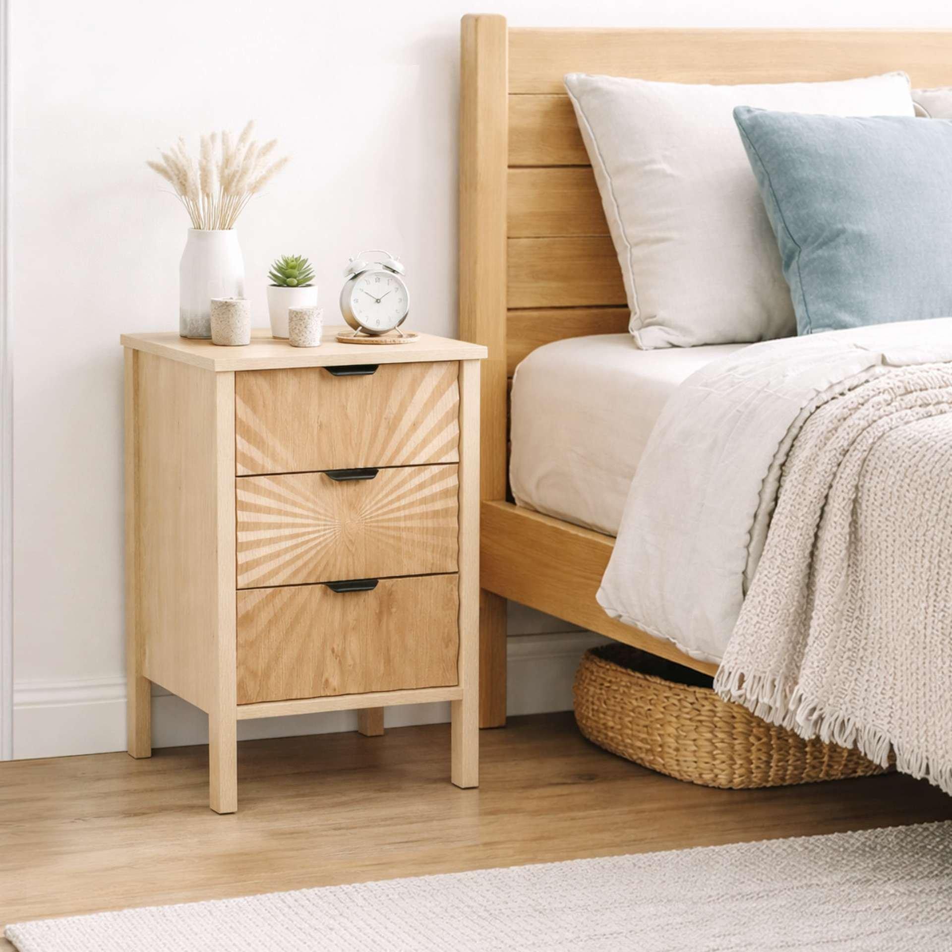 Birlea Solstice 3 Drawer Bedside
