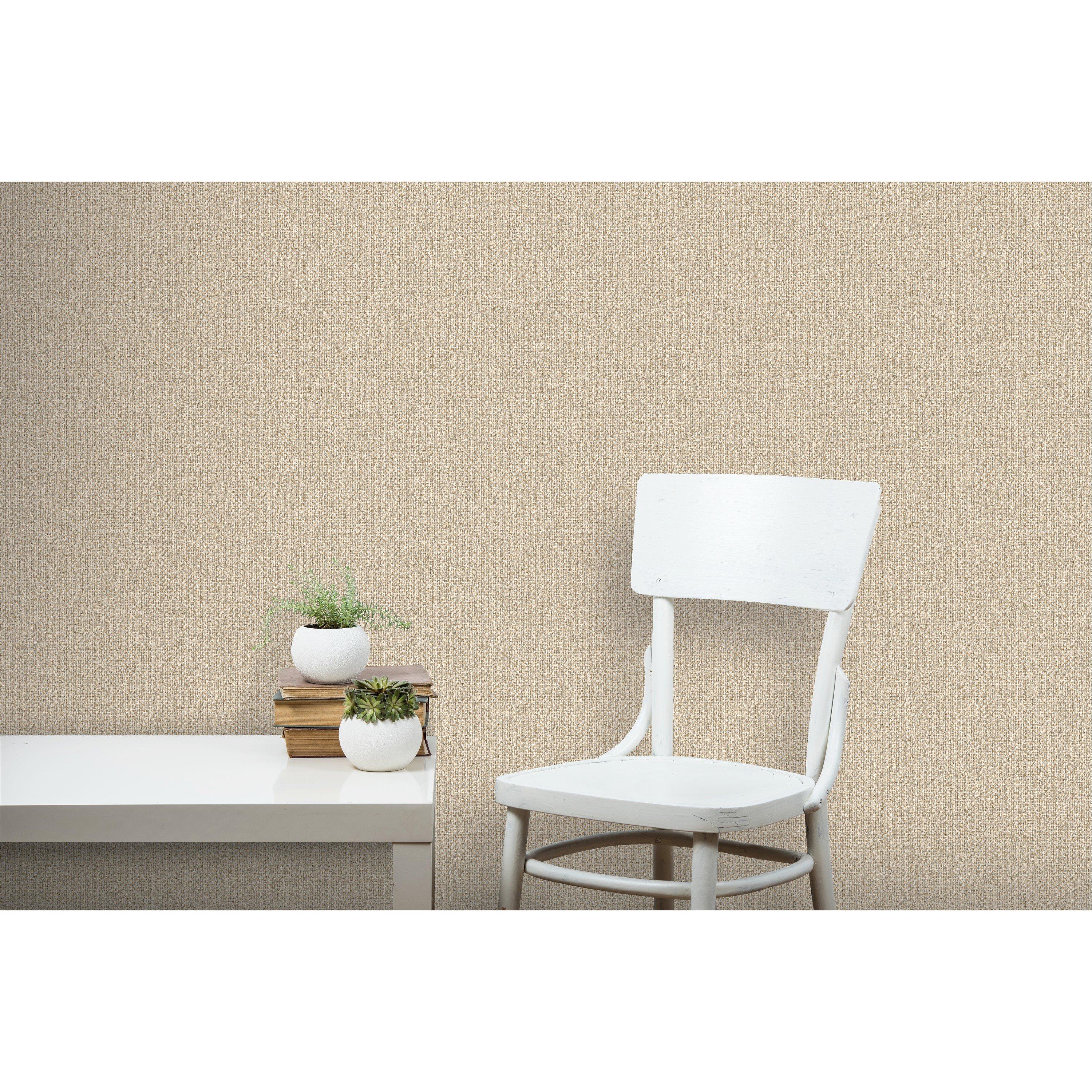 Yellow - Design ID - DID Basket Weave Gold Wallpaper - 3