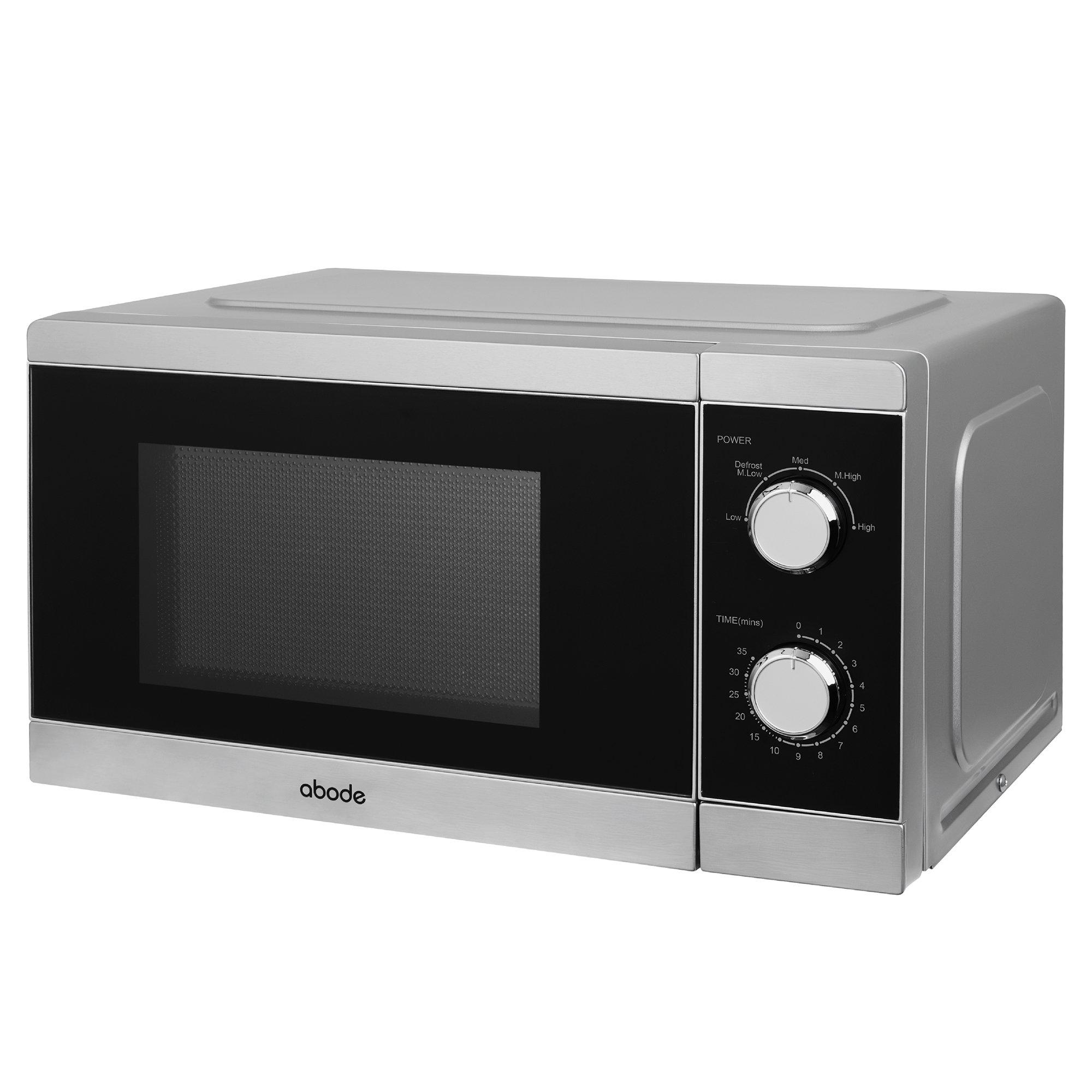 Stainless Steel - Abode - AMM2007SS 20L Manual Microwave in Silver - 3