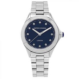 Jasper Conran London Ladies 32mm Blue and Silver Watch J1B102075