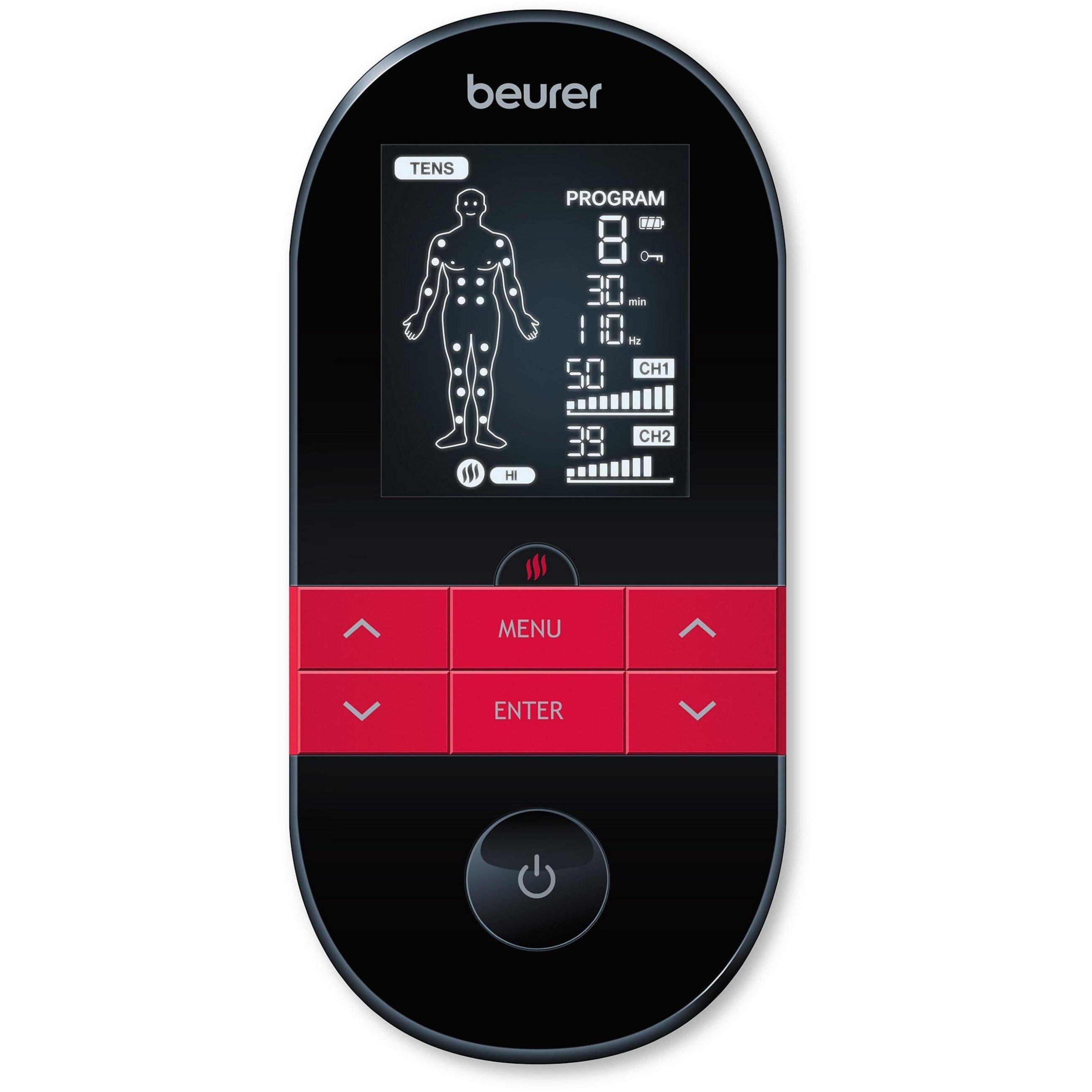 Black - Beurer - Beurer TENS/EMS with Heating Function 64663 - 1