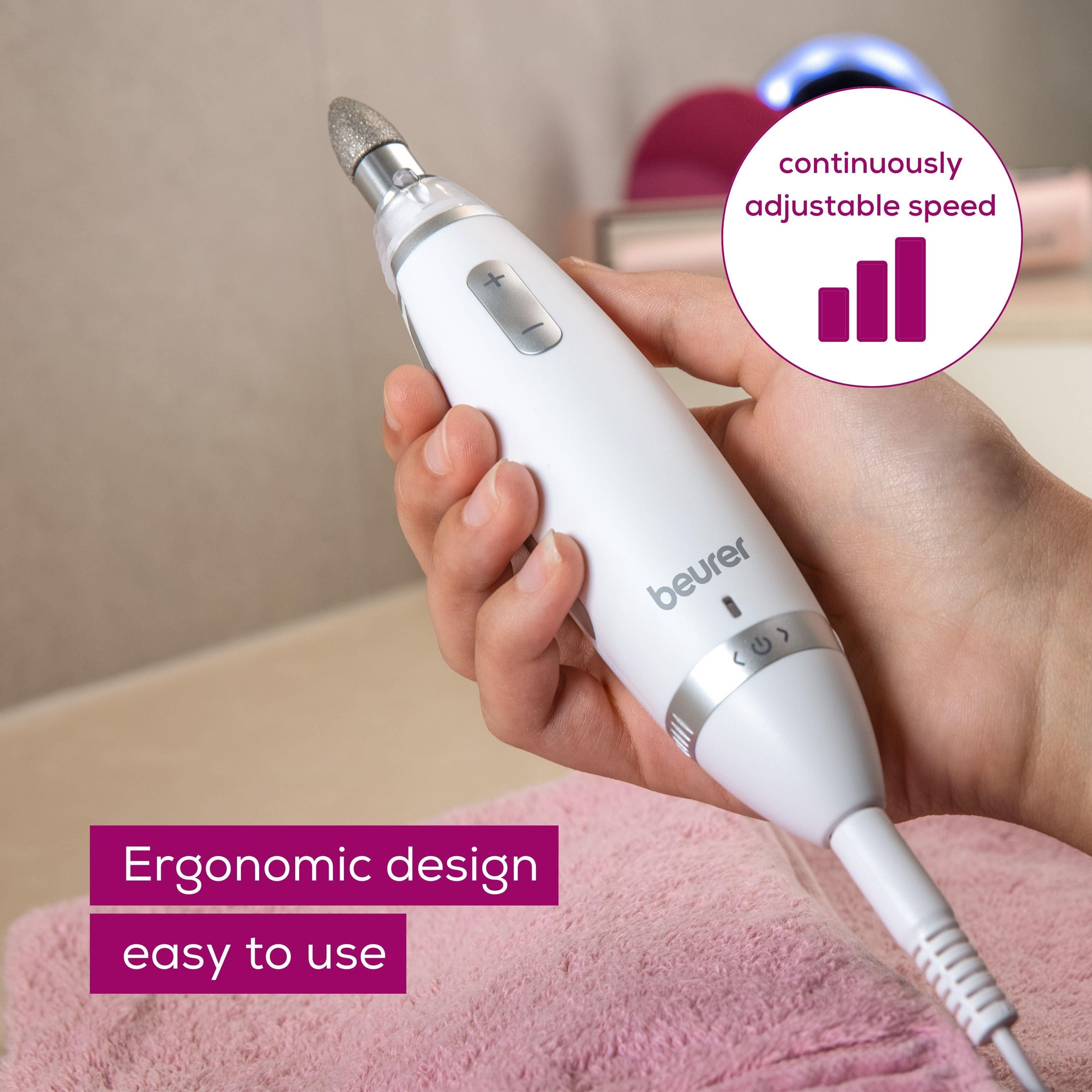 Silver  White - Beurer - Beurer MP62 Home Manicure and Pedicure Set - 4