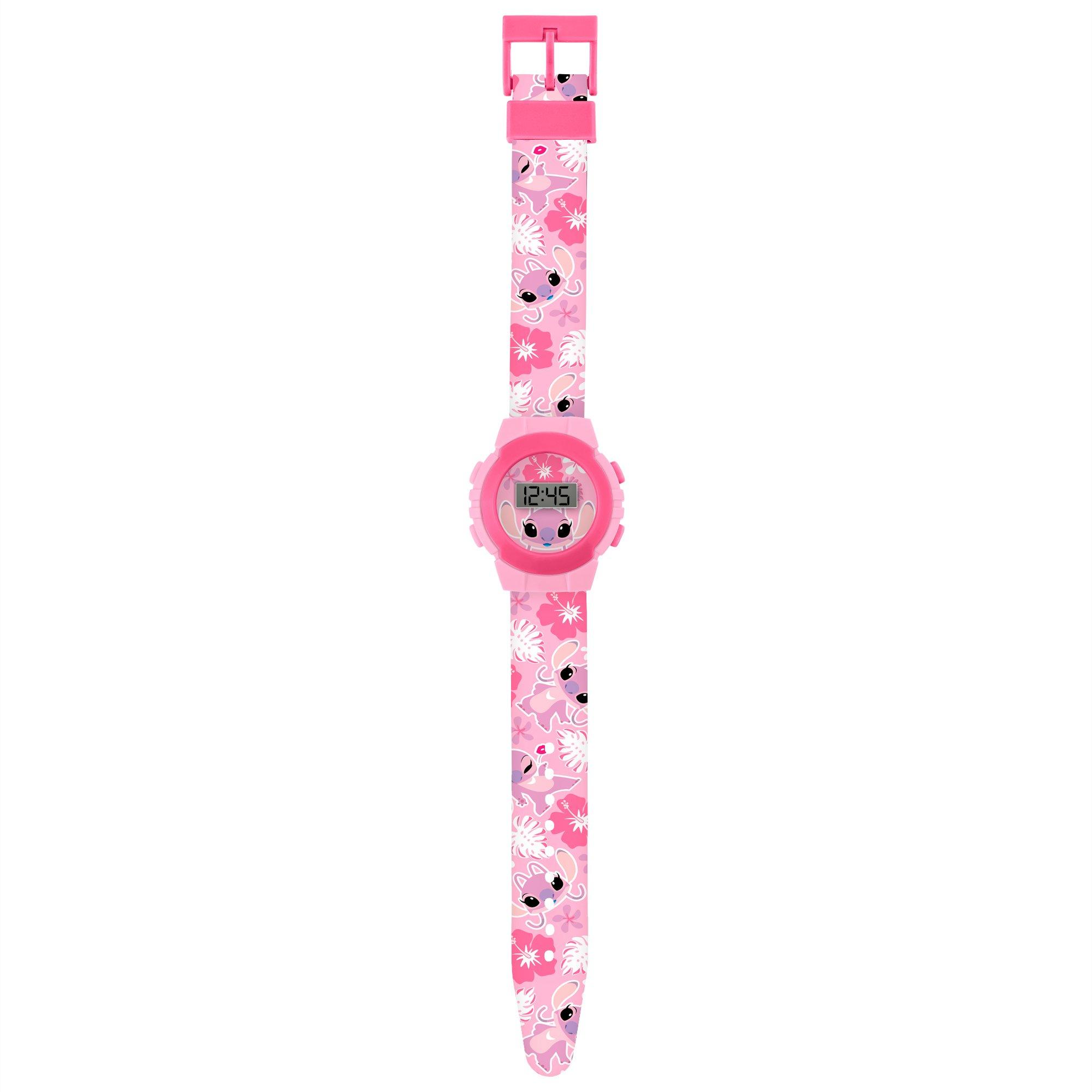 Pink - Disney Stitch - Lilo & Stitch Angel Digital Strap Watch - 3