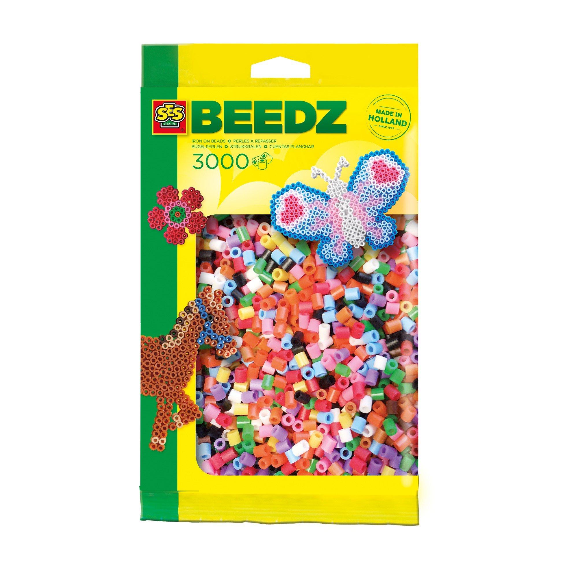 Ses Creative  Kids Iron On Beads 3000 Mix Basic - 