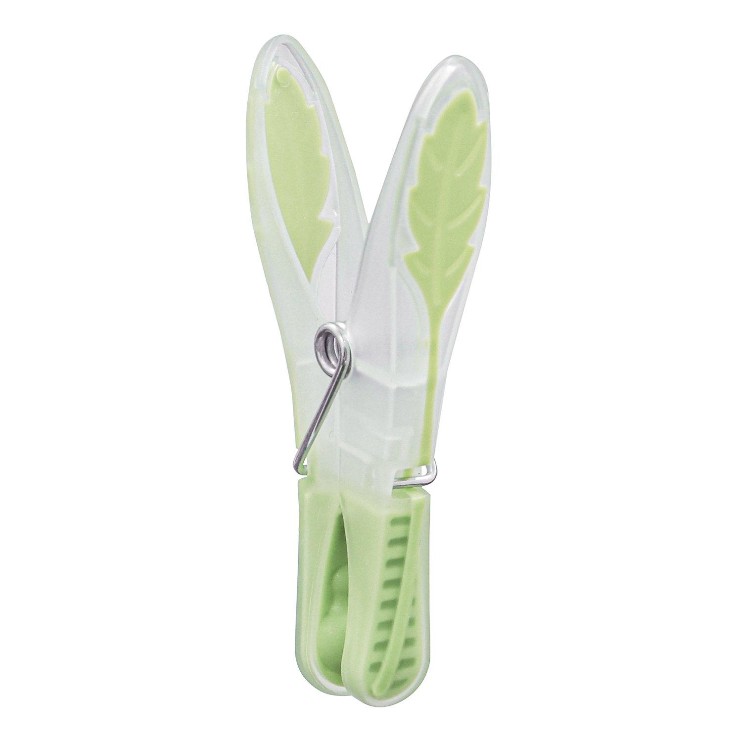 Multi - JVL - JVL 72 Prism Soft Touch Leaf Pegs - 4