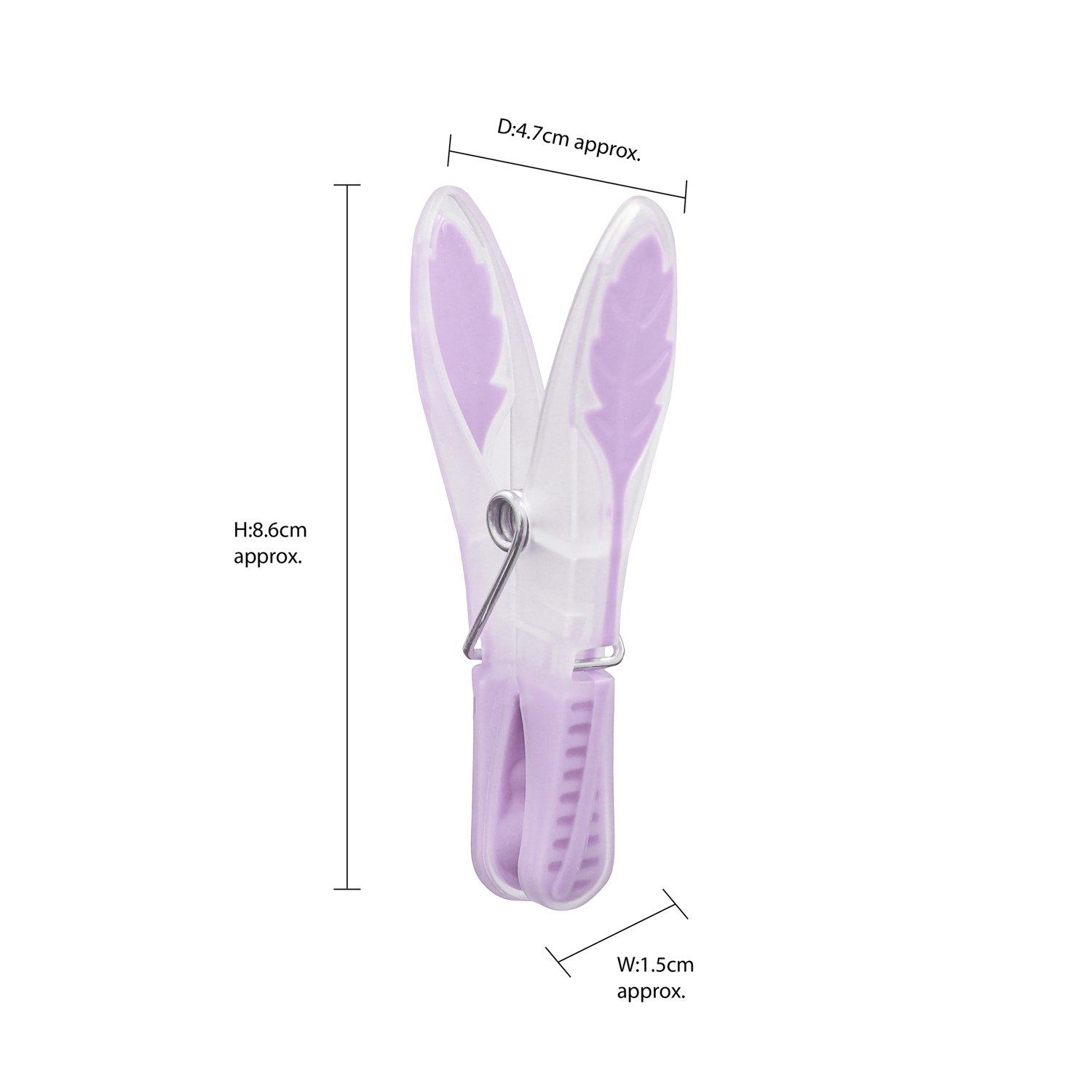 Multi - JVL - JVL 72 Prism Soft Touch Leaf Pegs - 10