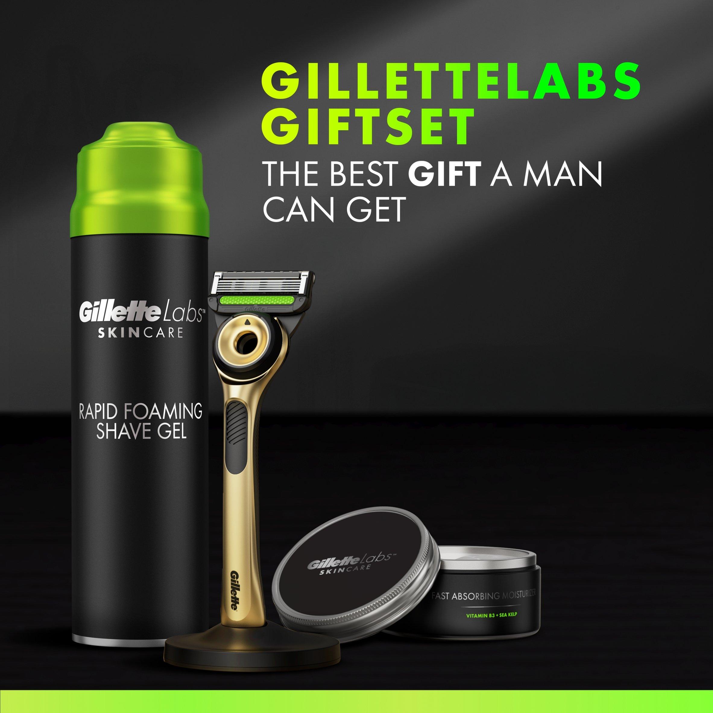 Gold - Gillette - GilletteLabs With Exfoli Bar Razor Gold Edition - 2