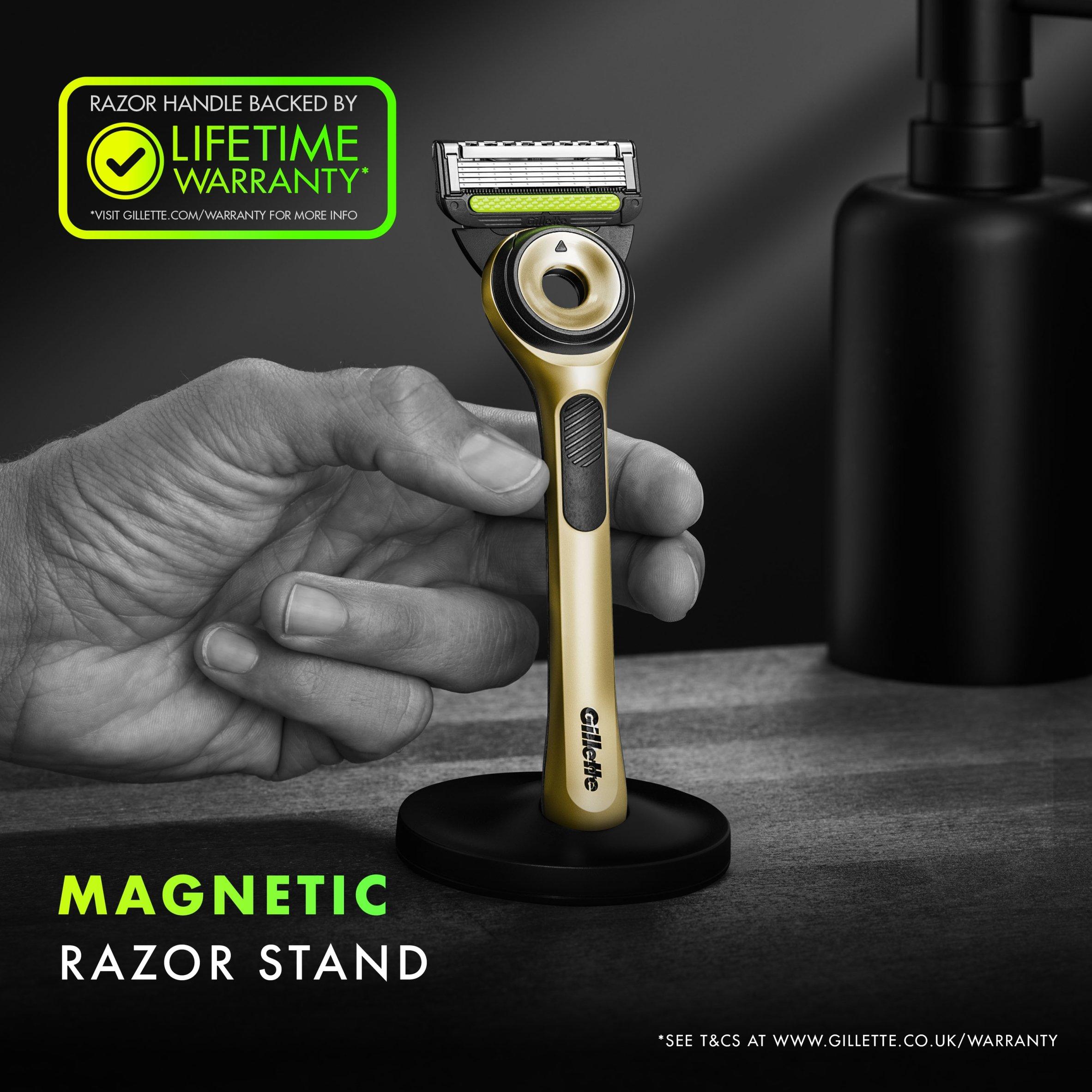 Gold - Gillette - GilletteLabs With Exfoli Bar Razor Gold Edition - 4