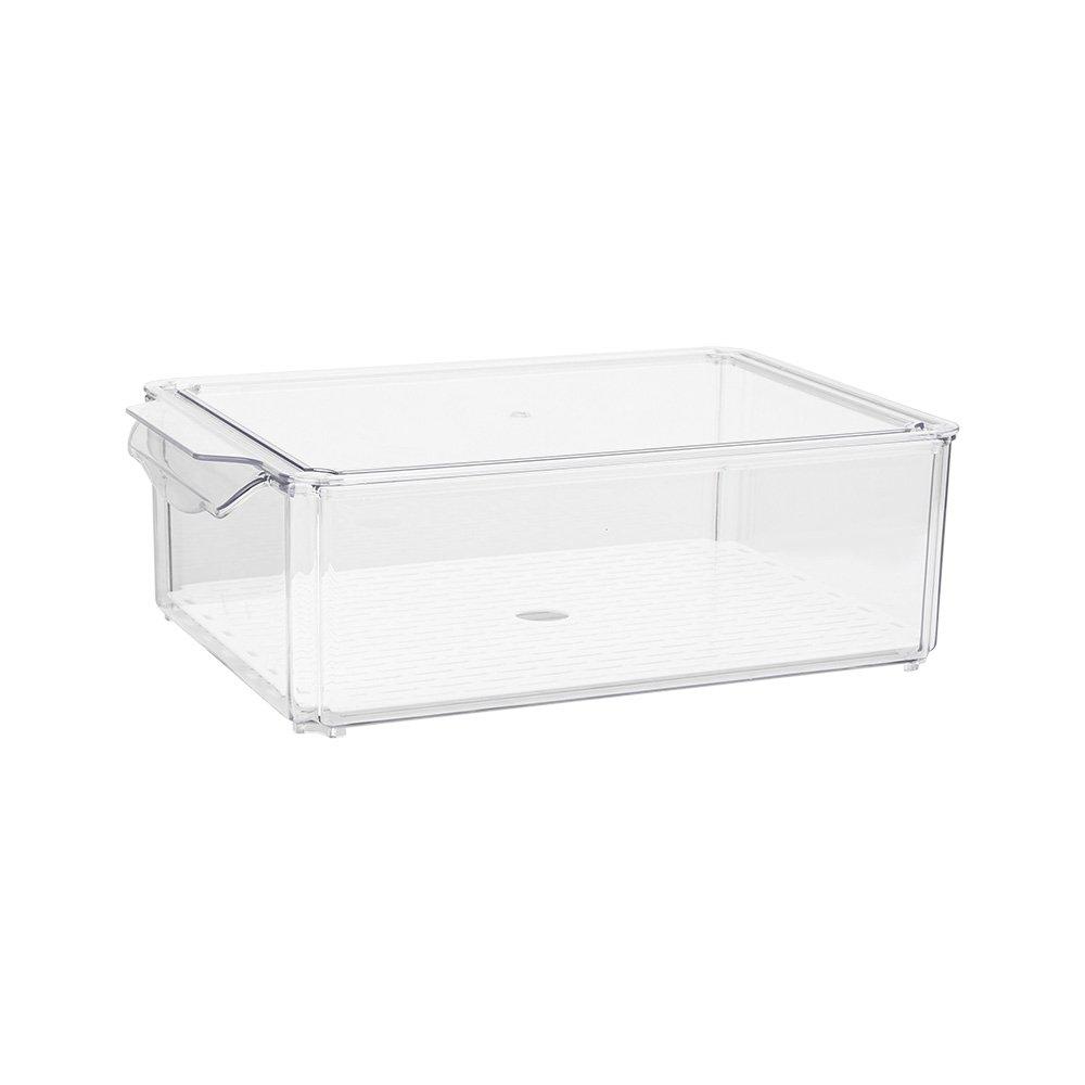 Clear - LIFE IDEAS - Set of 14 Stackable Clear Fridge Organisers - 3