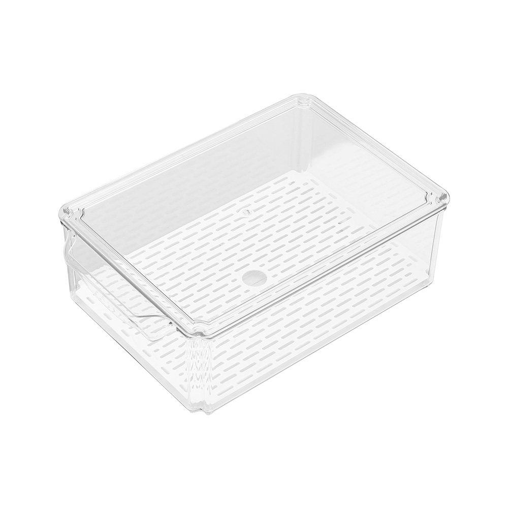 Clear - LIFE IDEAS - Set of 14 Stackable Clear Fridge Organisers - 4