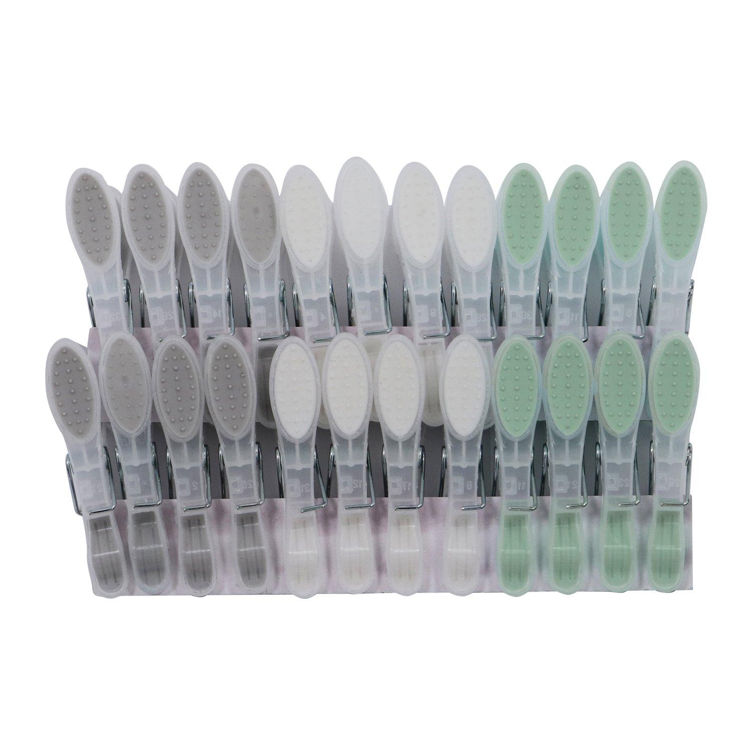 Multi - JVL - JVL Soft Grip Plastic Pegs (Pack of 24 Set of 3) - 6