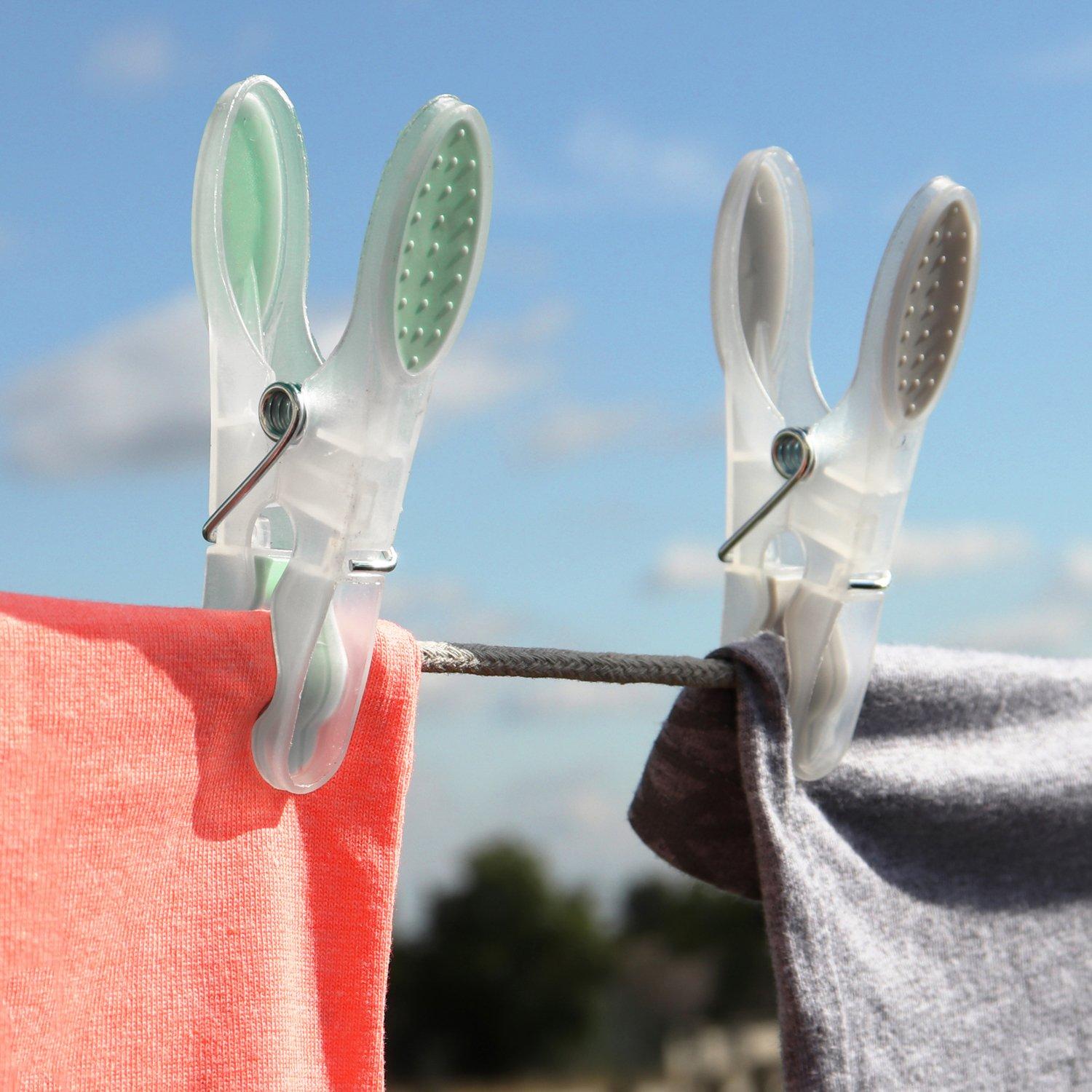 Multi - JVL - JVL Soft Grip Plastic Pegs (Pack of 24 Set of 3) - 8