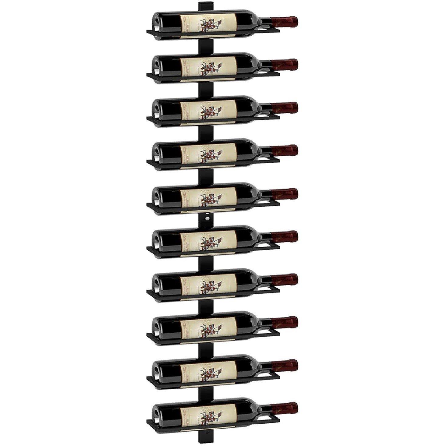 HOMCOM HOMCOM 10-Tier Wall Mount Wine Rack