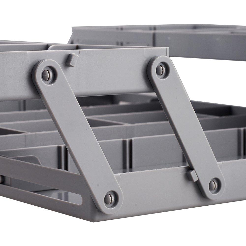 Grey - LIFE IDEAS - Expandable Multi-Tier Drawer Organiser Tray - 7