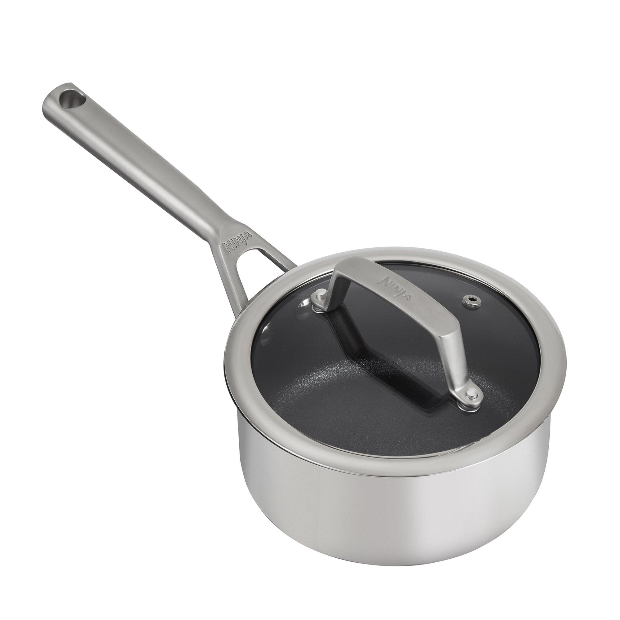 Stainless Steel - Ninja - Foodi ZEROSTICK 5-Piece Pan Set - 14